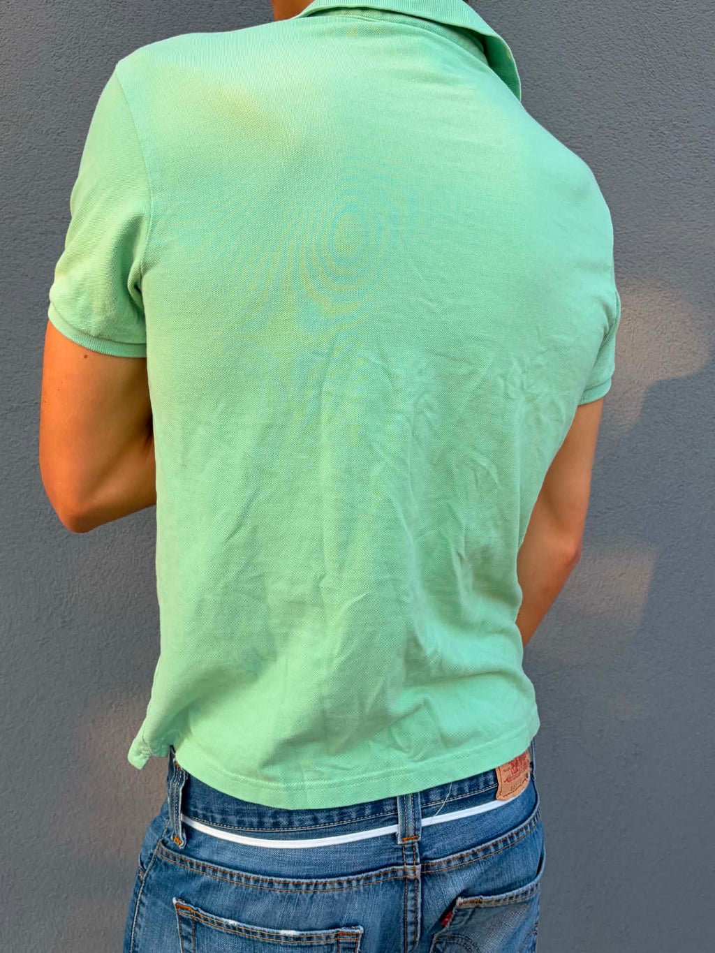 Vintage Mint green Lacoste slim fit polo