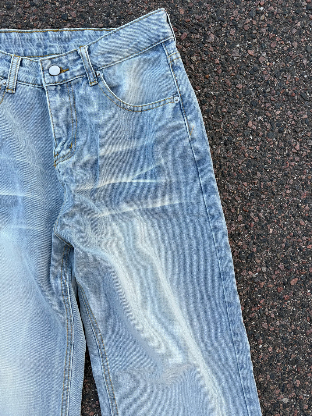 Vintage bootcut washed jeans