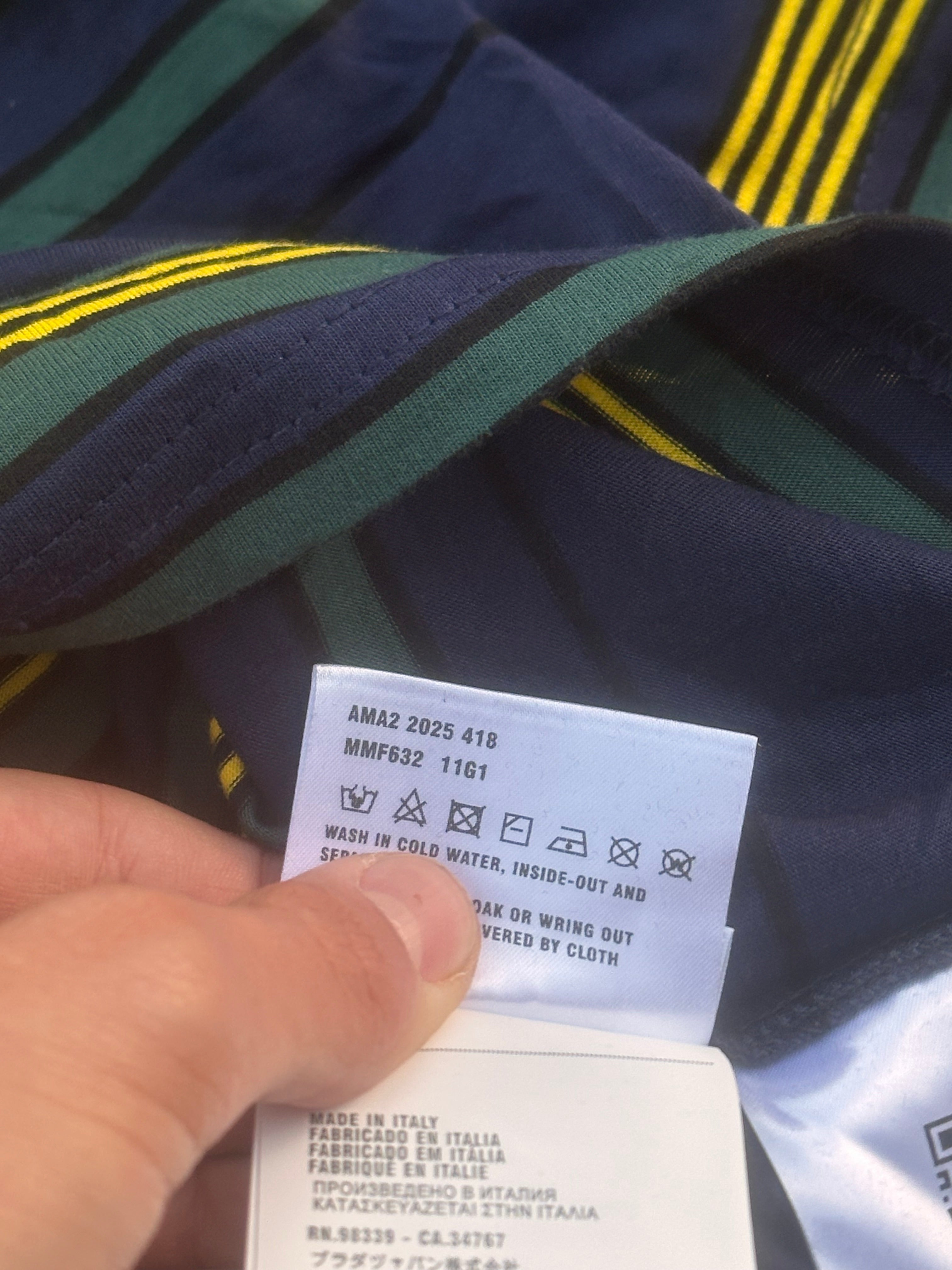 Miu miu striped SS25 pocket tee