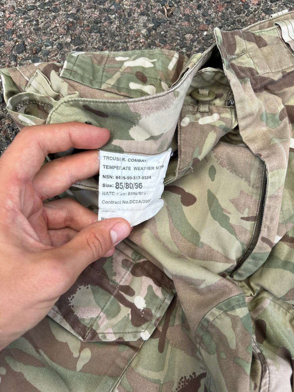 Vintage cargo military capri pants
