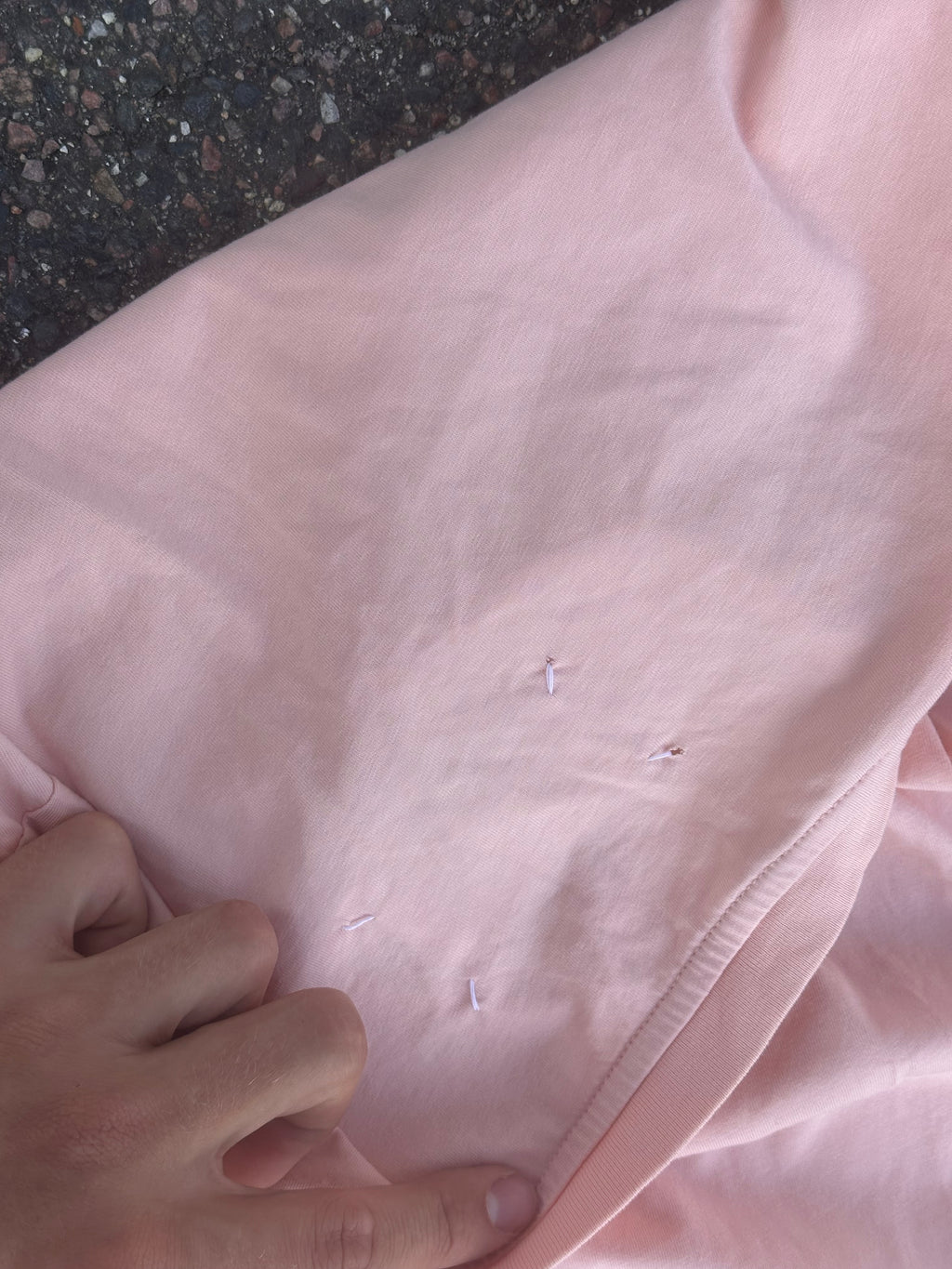 Pink maison margiela plain T-shirt
