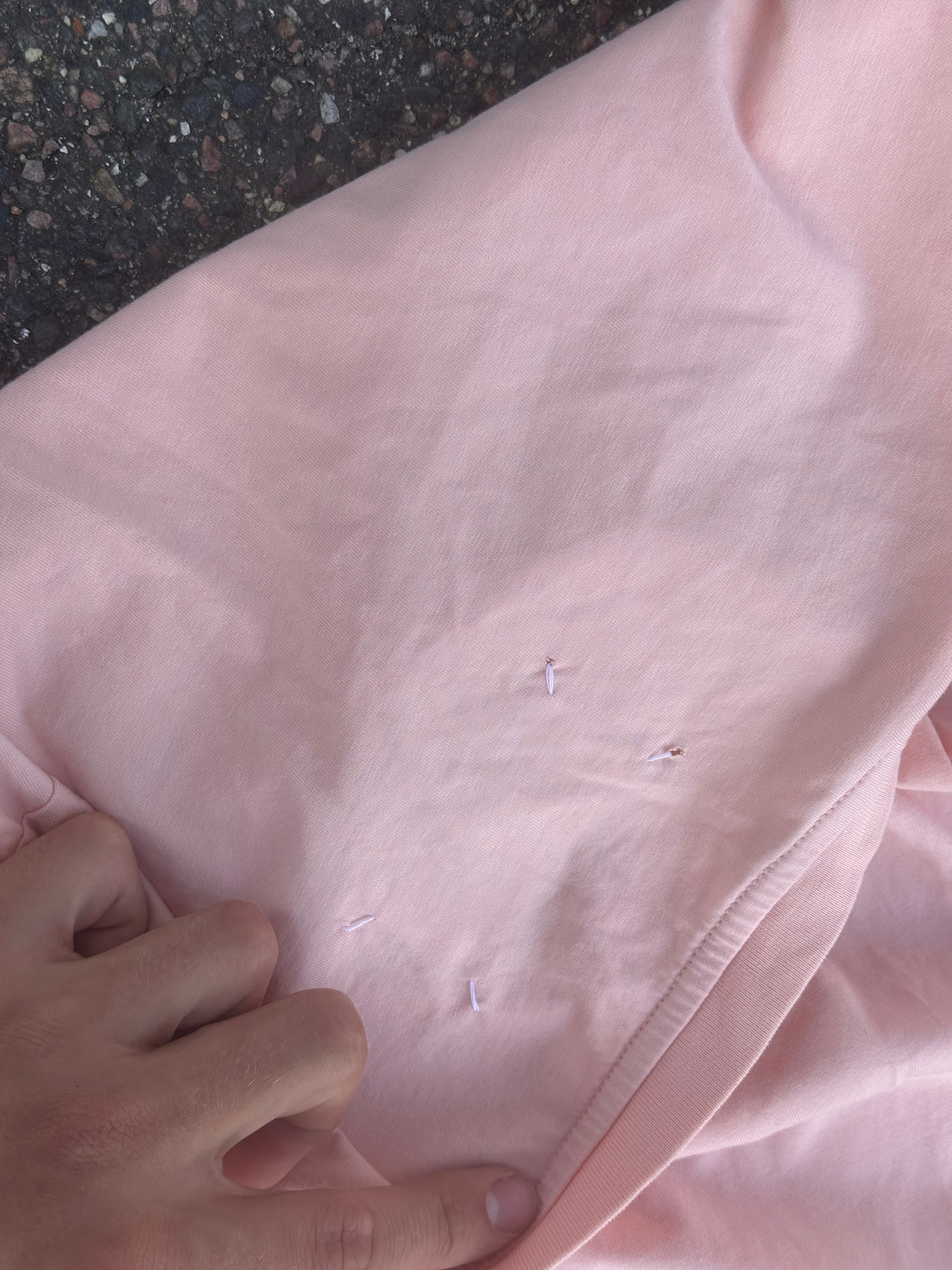 Pink maison margiela plain T-shirt