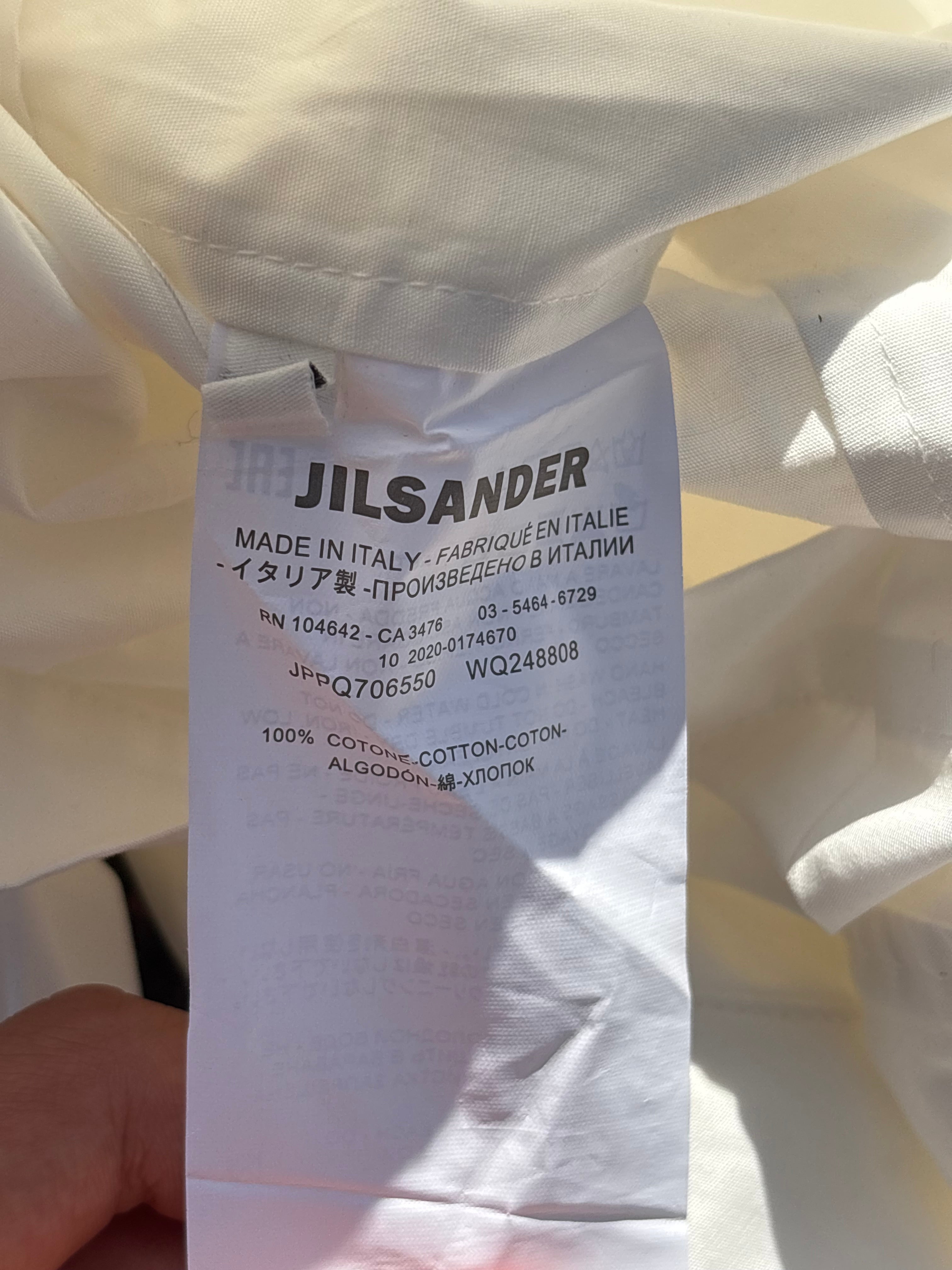 Jil Sander White rain coat