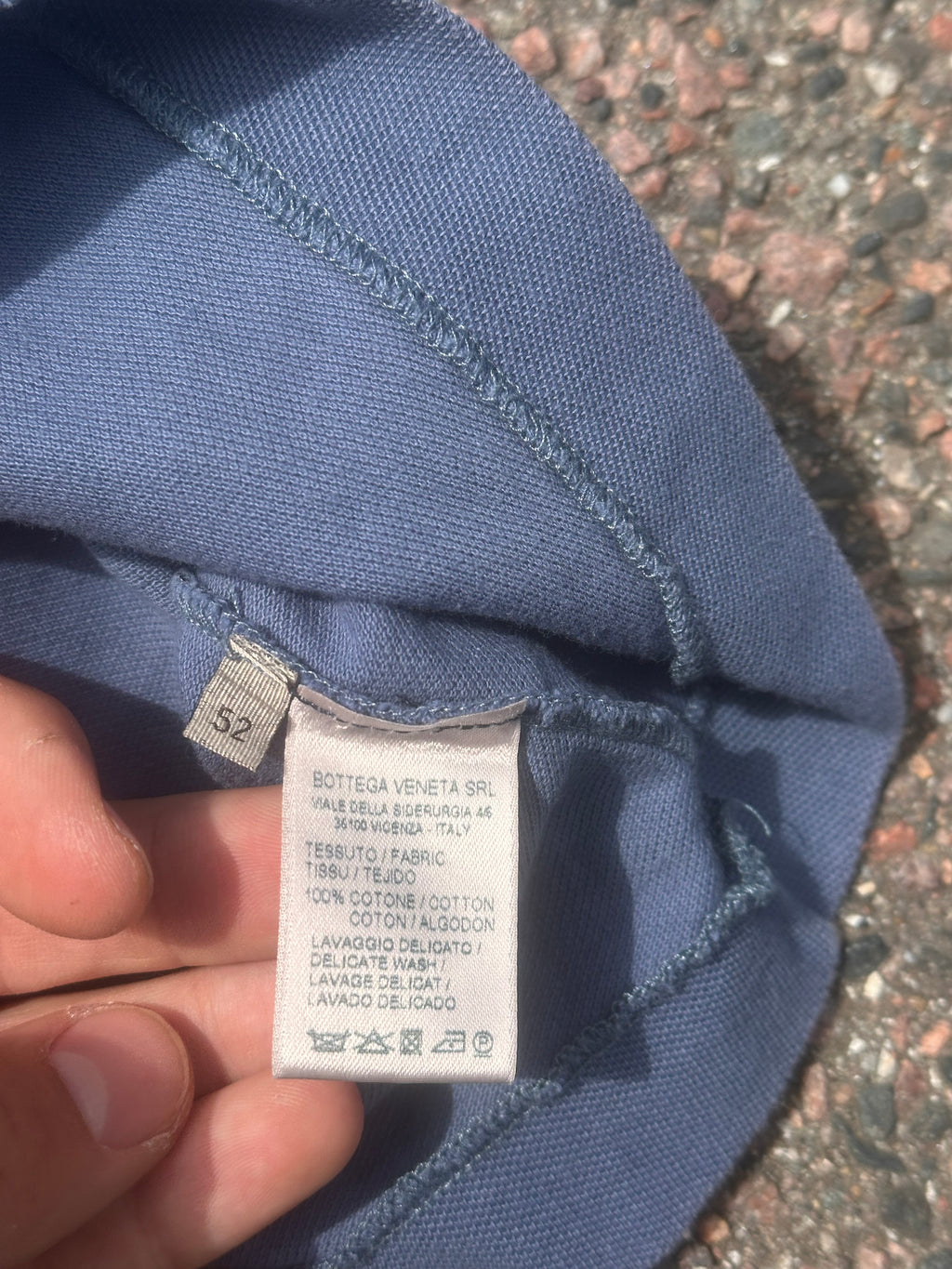 Bottega Veneta polo blue