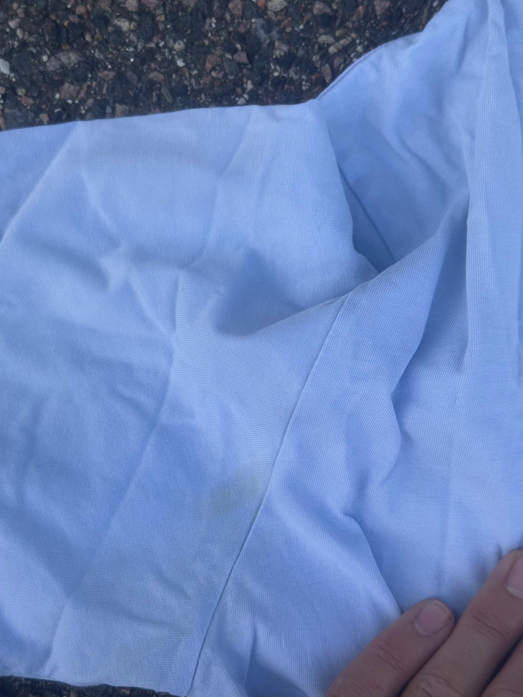 Baby blue maison margiela plain T-Shirt