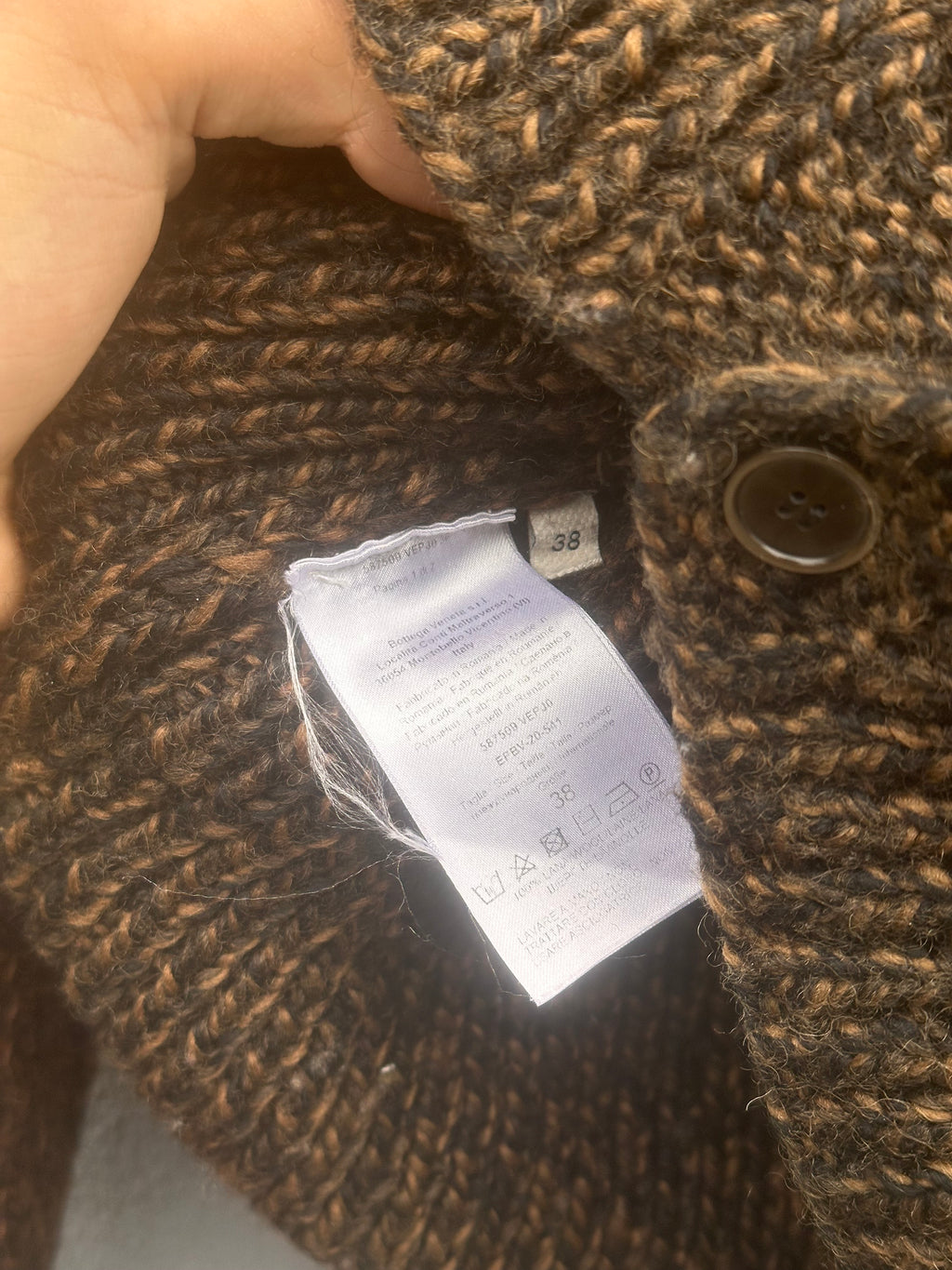 Bottega Veneta wool cardigan brown