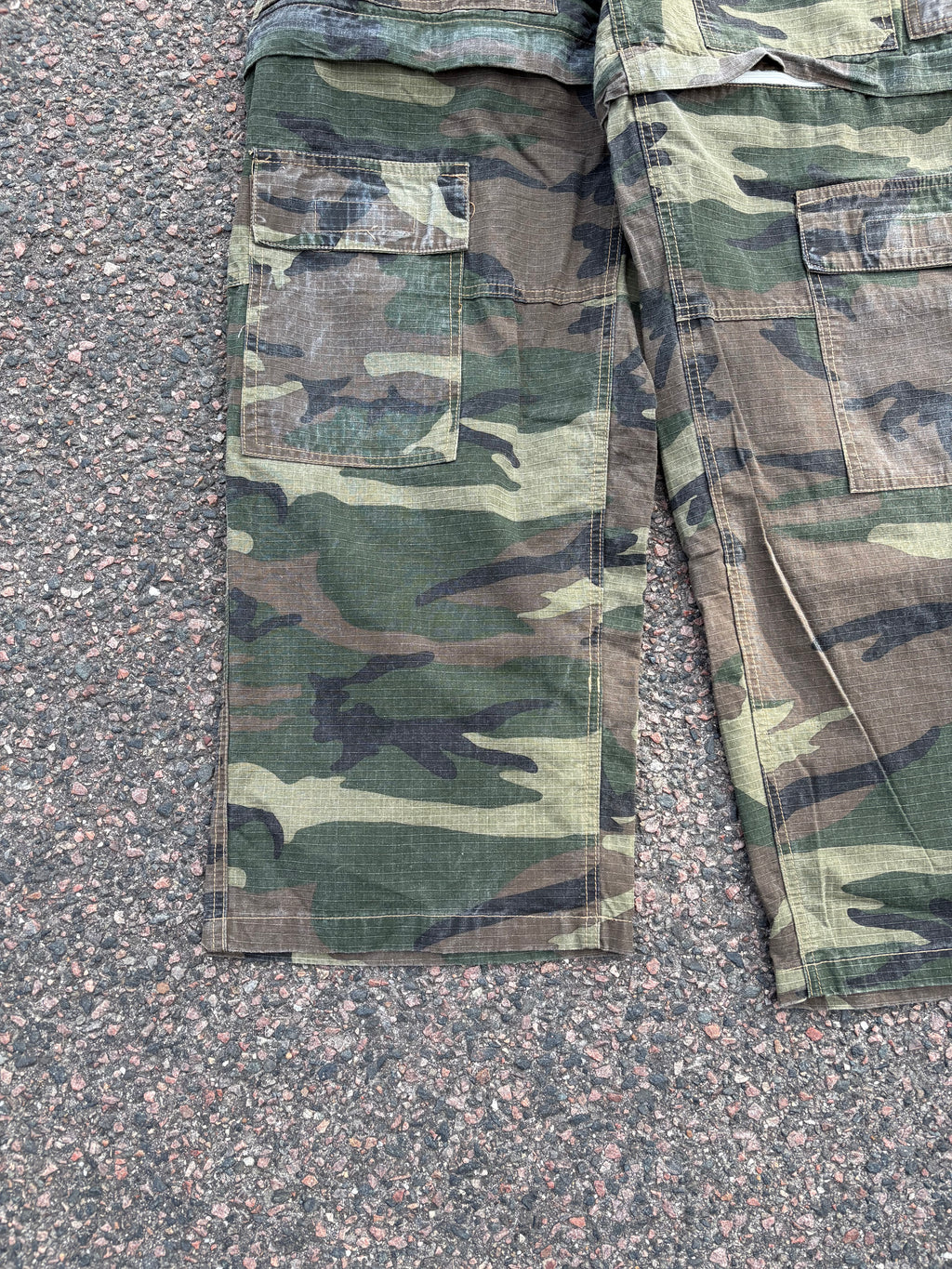 Balenciaga washed Camo cargo pants