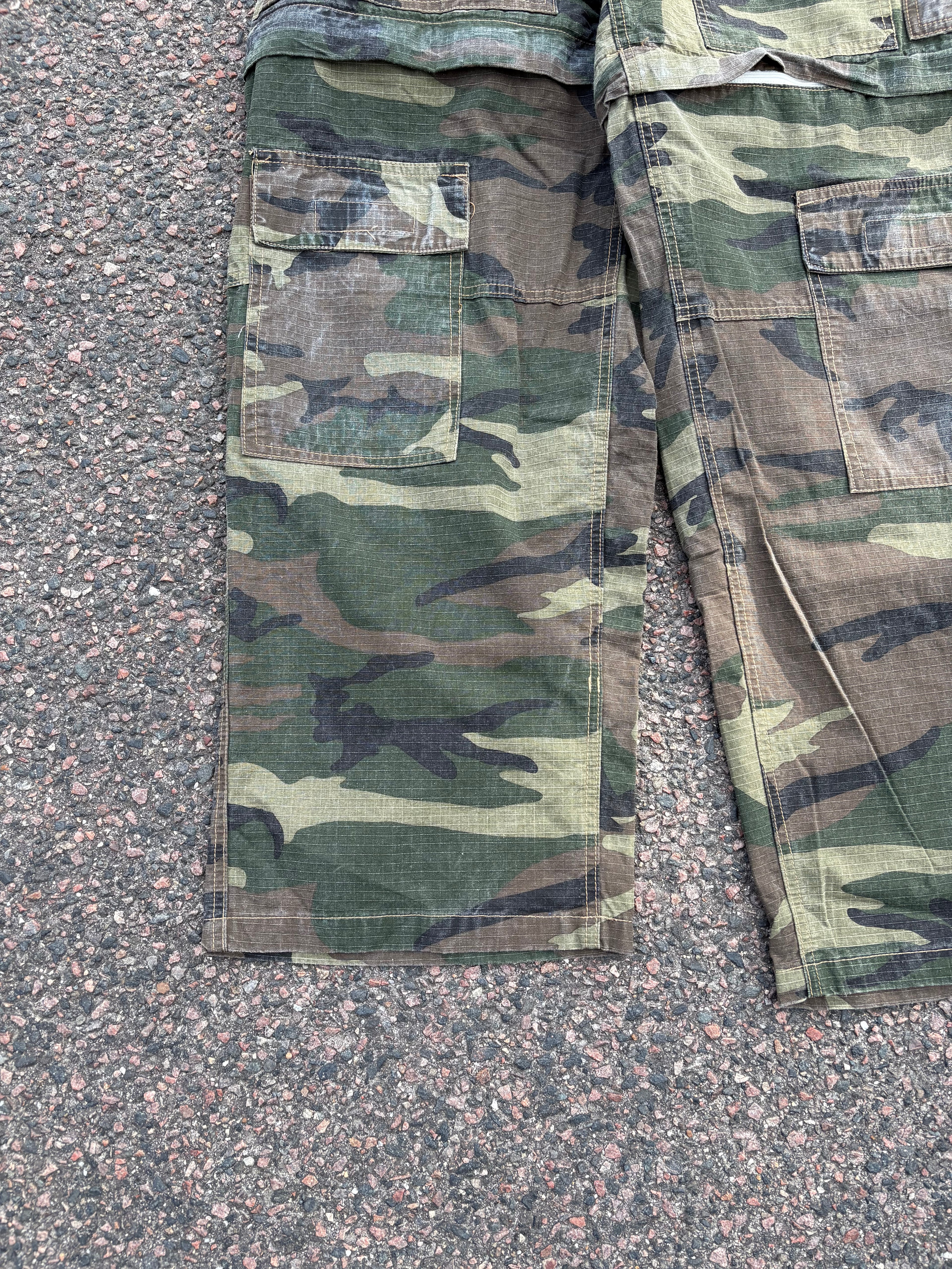 Balenciaga washed Camo cargo pants