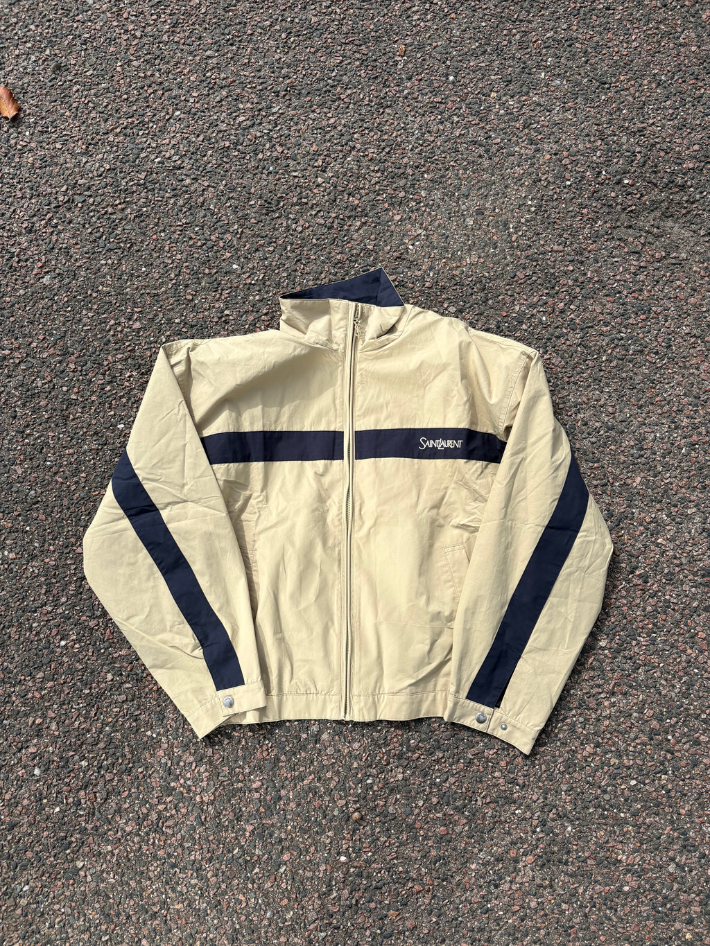 Saint Laurent track jacket beige