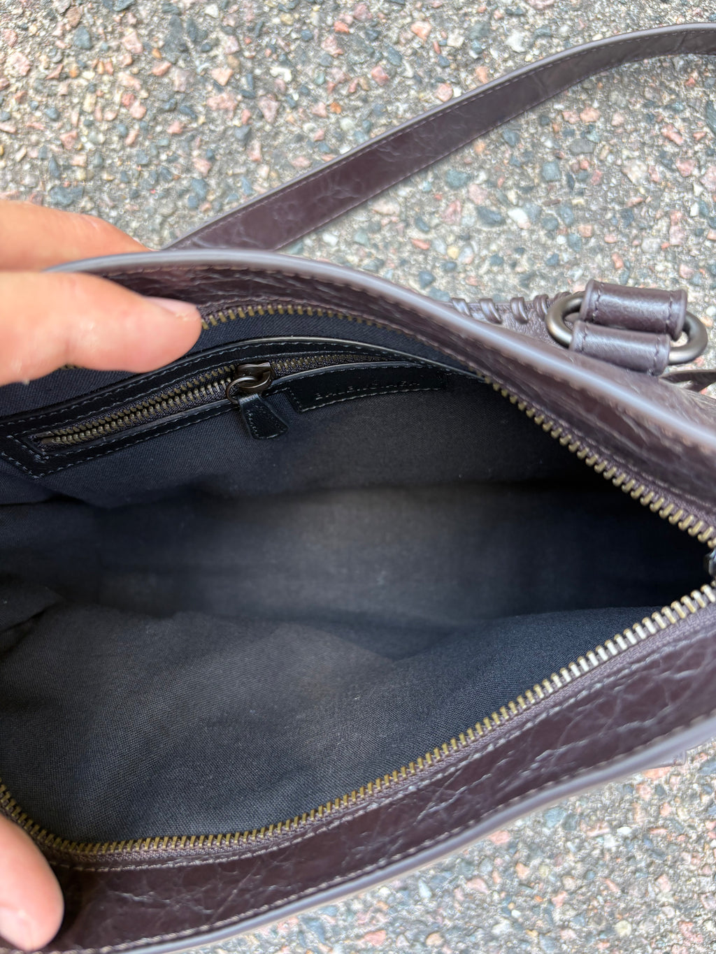 Balenciaga le city bag small coffee brown
