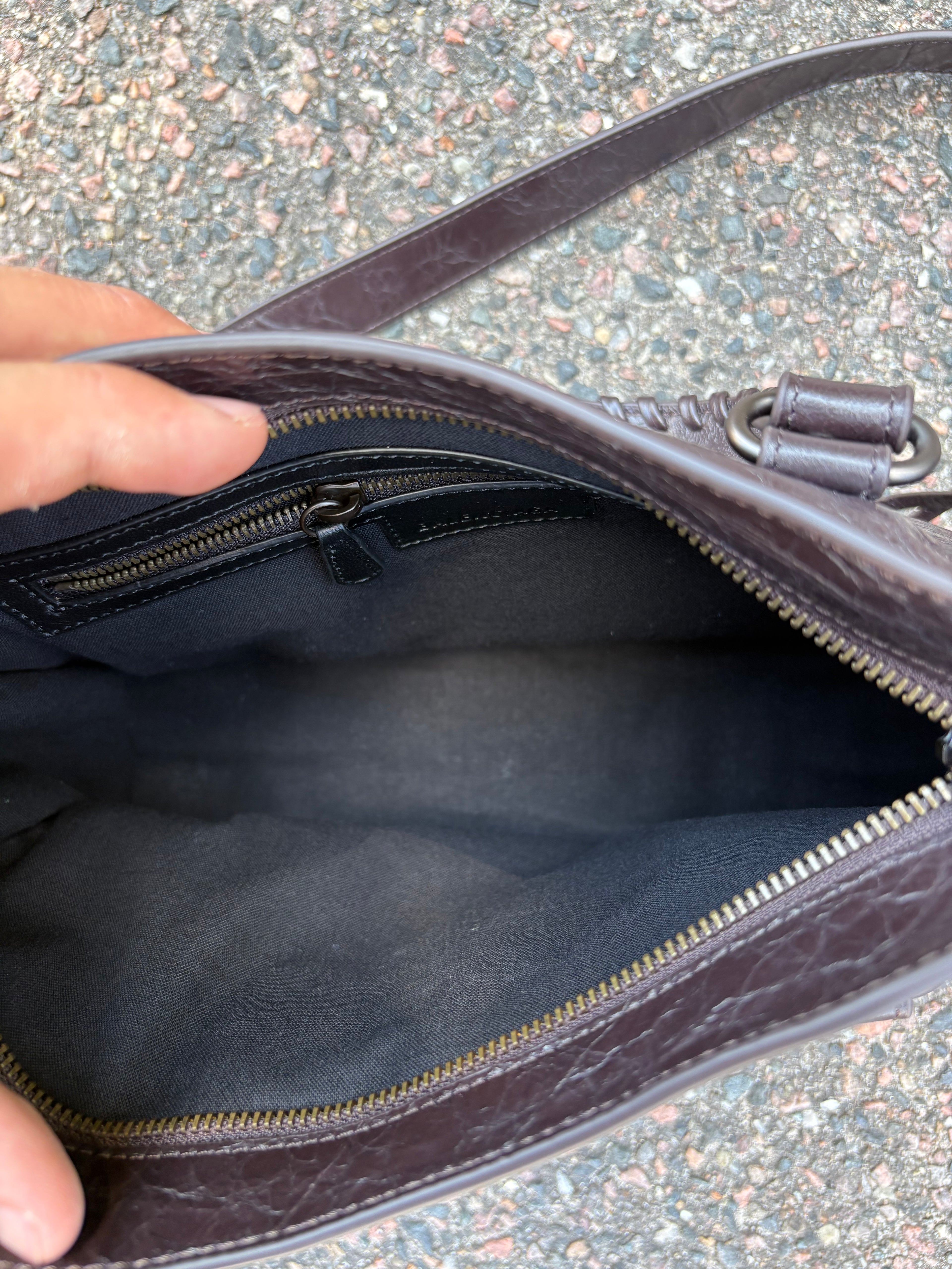 Balenciaga le city bag small coffee brown