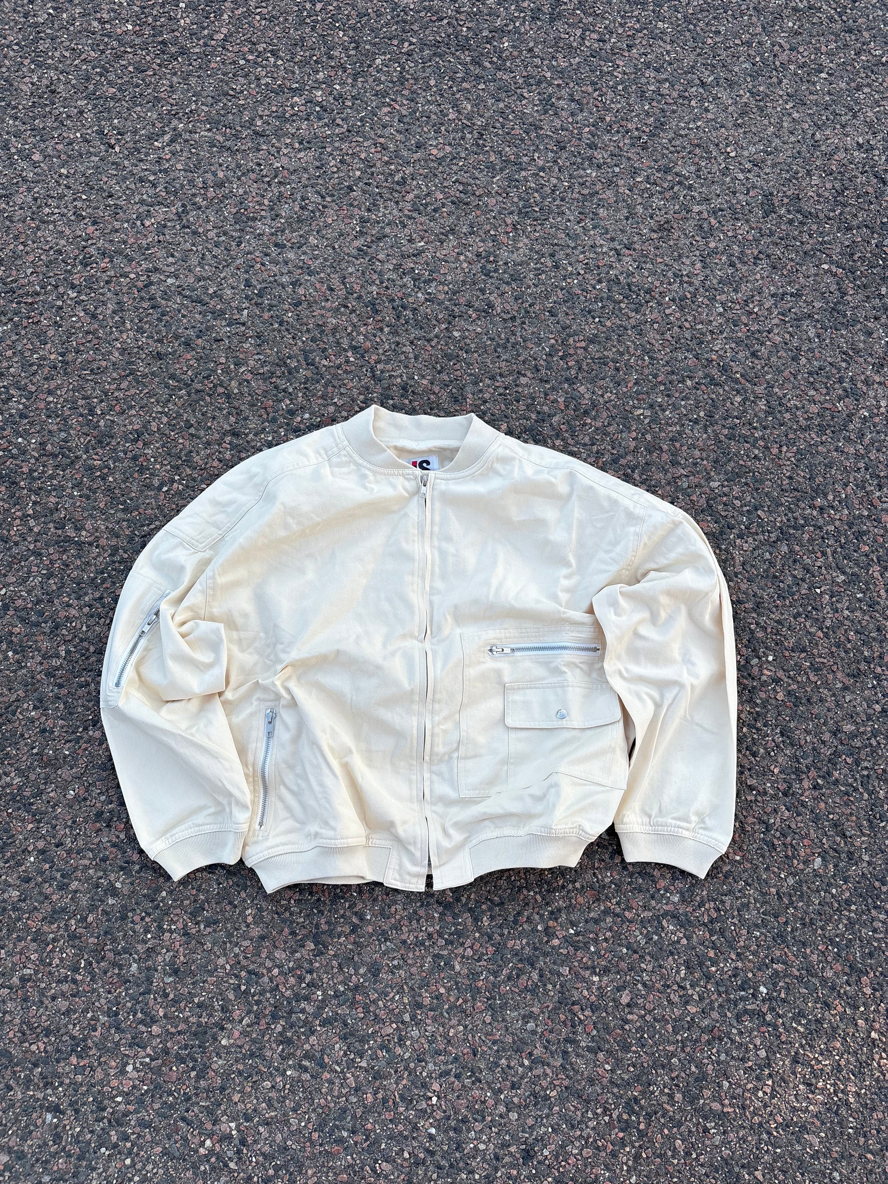 Issey miyake bomber jacket cream white IS