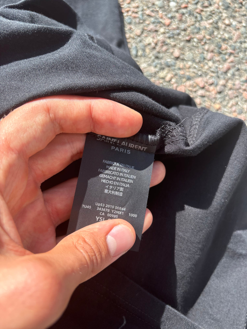 Saint Laurent black long shirt