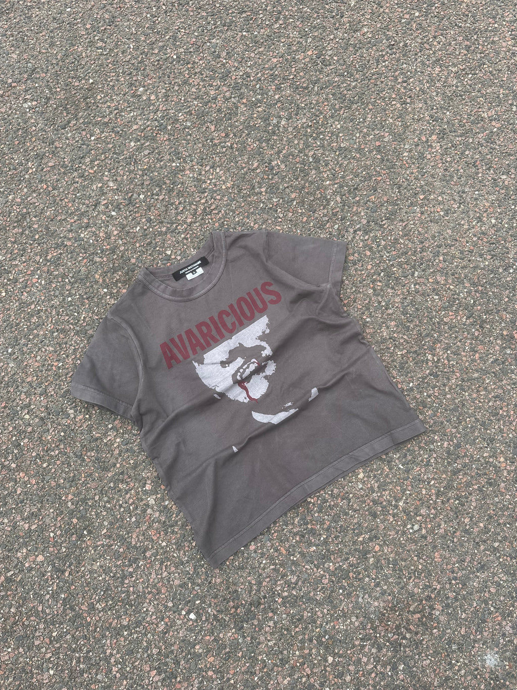Junya watanabe avarcious tee gray/khaki 2005