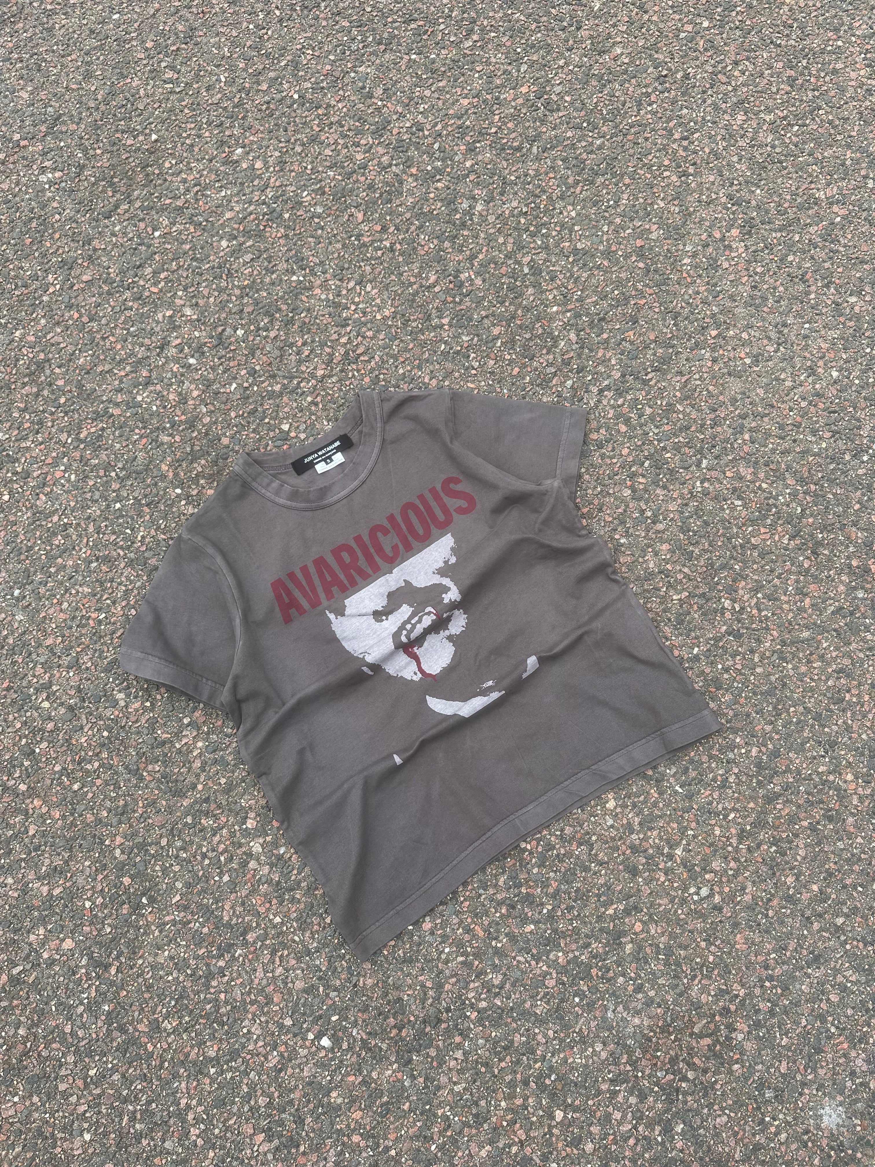 Junya watanabe avarcious tee gray/khaki 2005