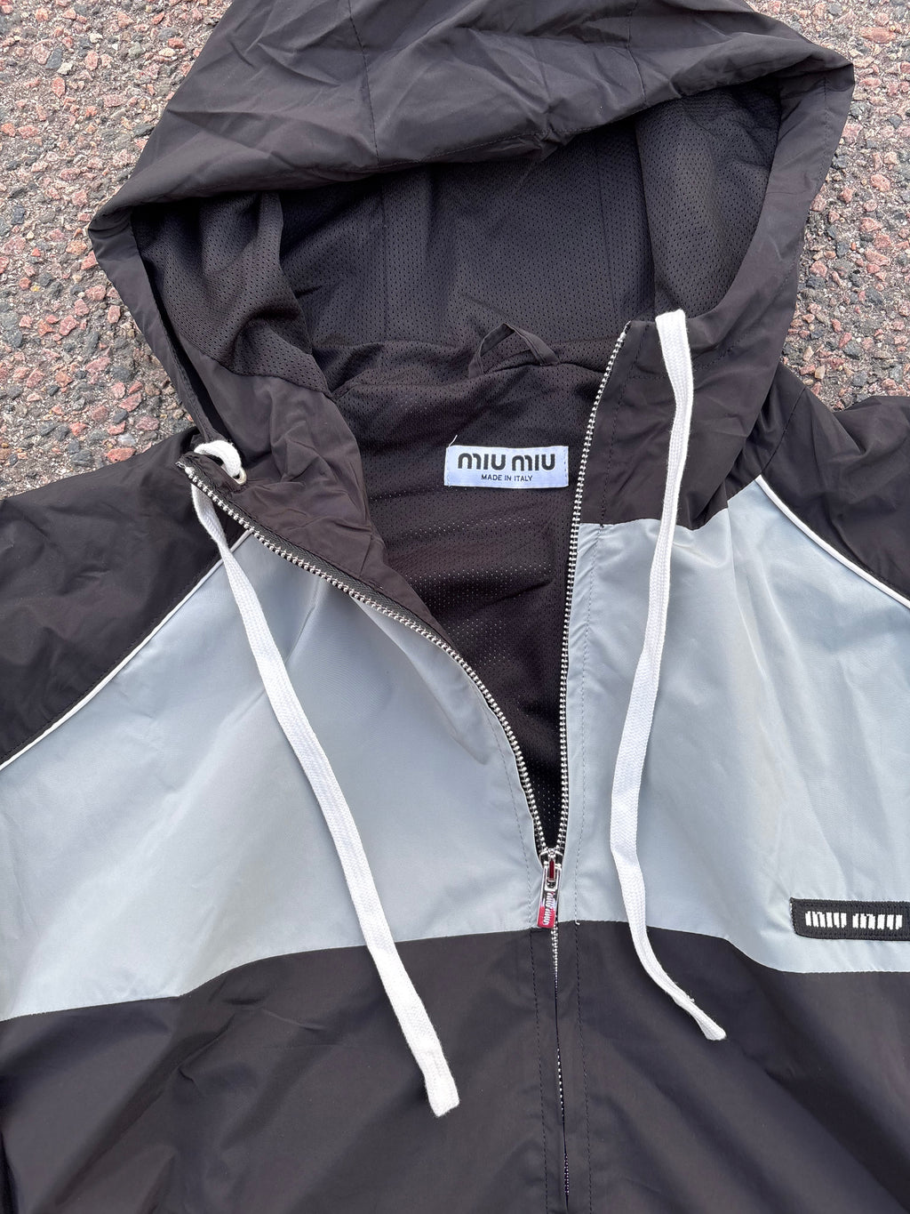 Miu miu Supero track jacket blue/black