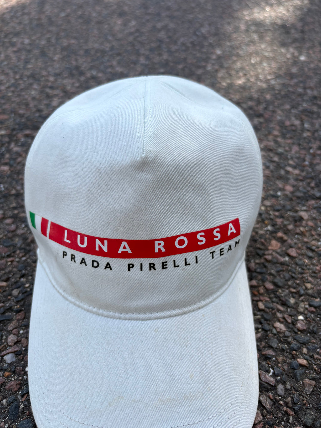 Prada Linea Rossa White cap