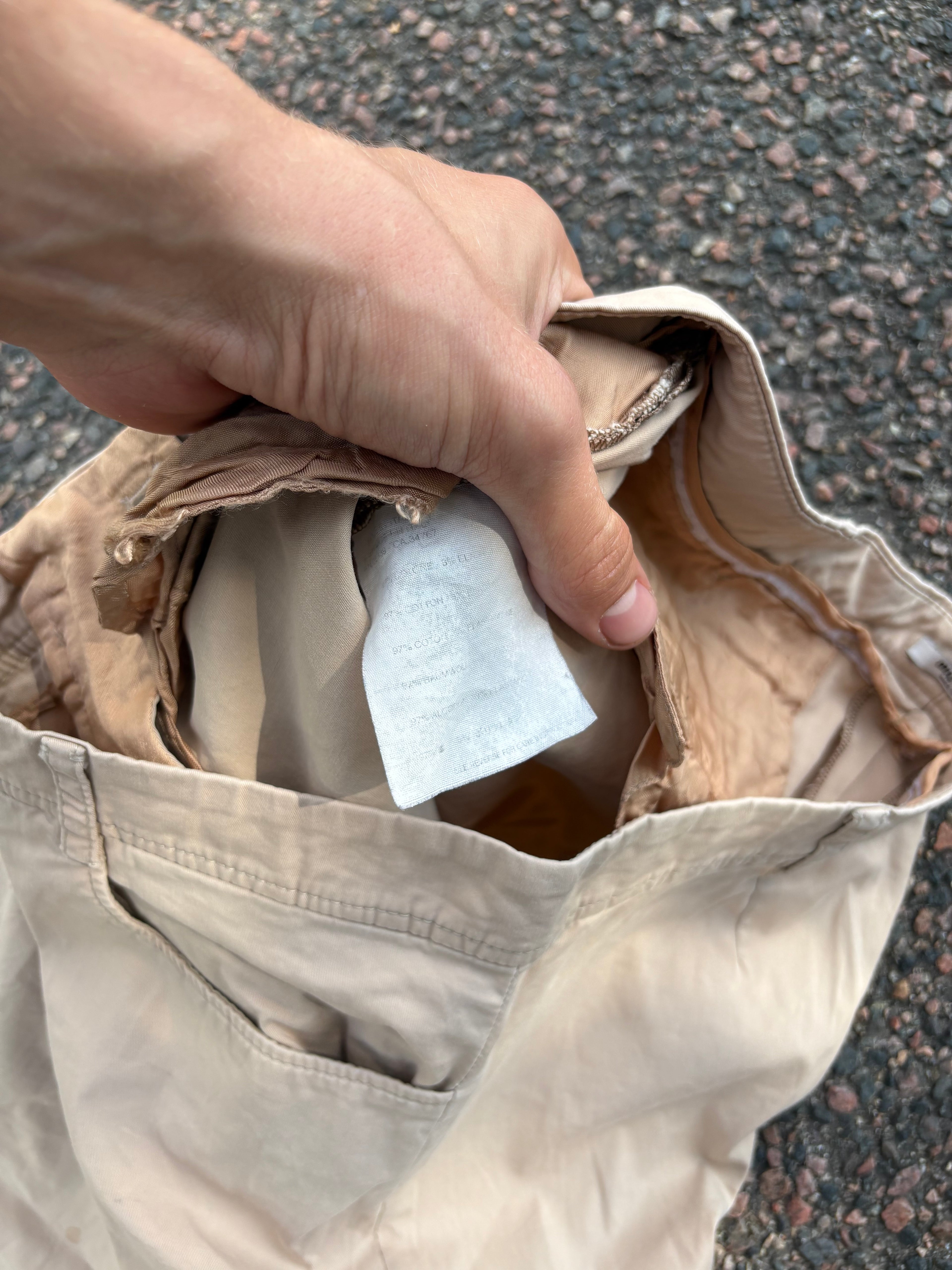 Vintage bootcut/flared beige chino miu miu pants