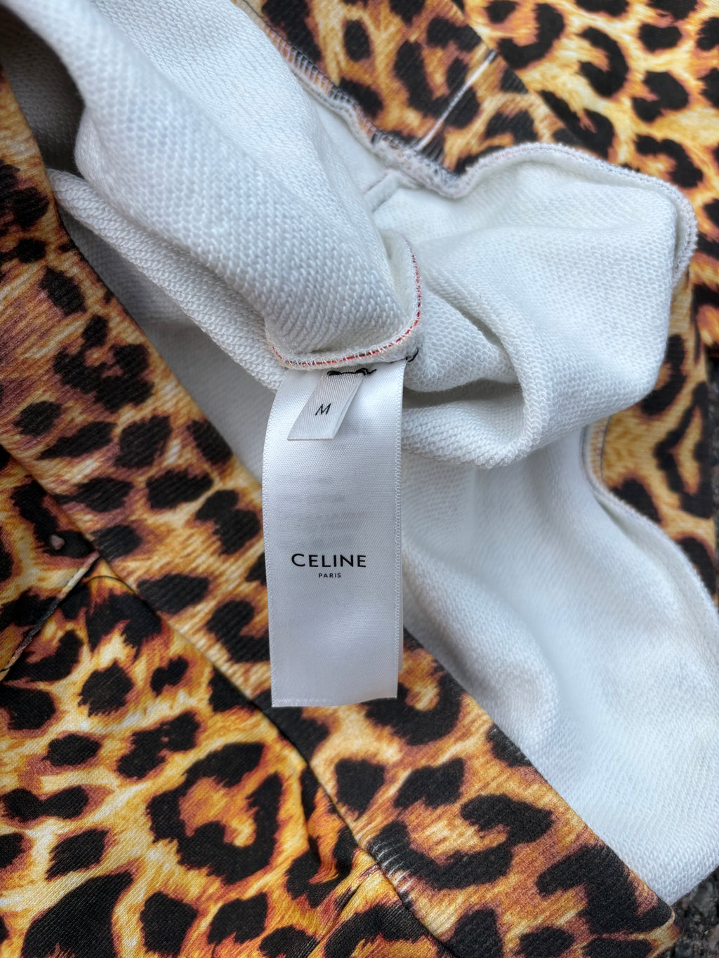Celine SS24 leopard hoodie