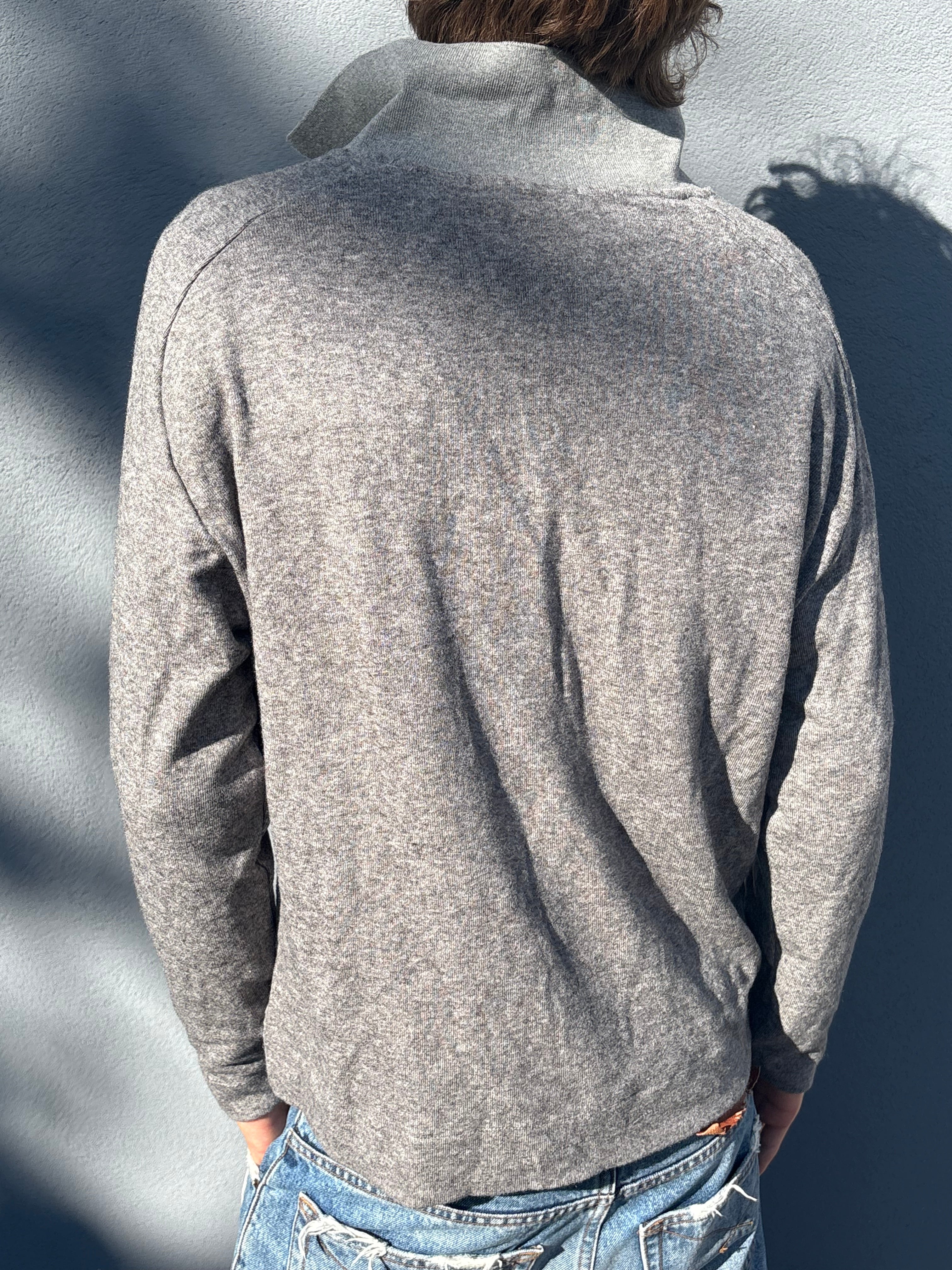Acne studios gray polo long sleeve