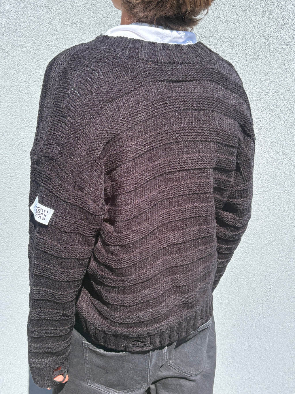 MM6 Maison Margiela distressed cardigan