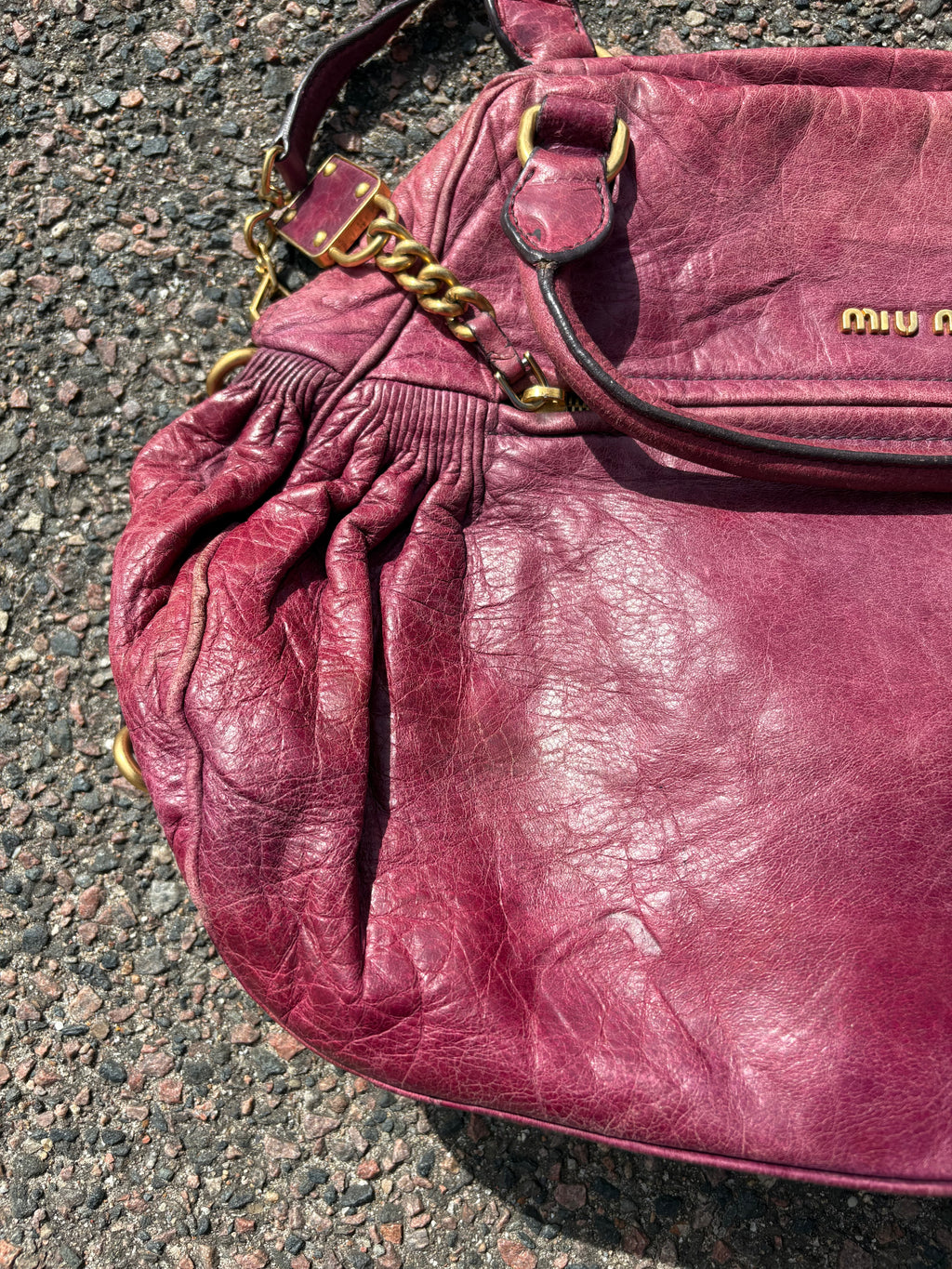 Vintage purple miu miu bag