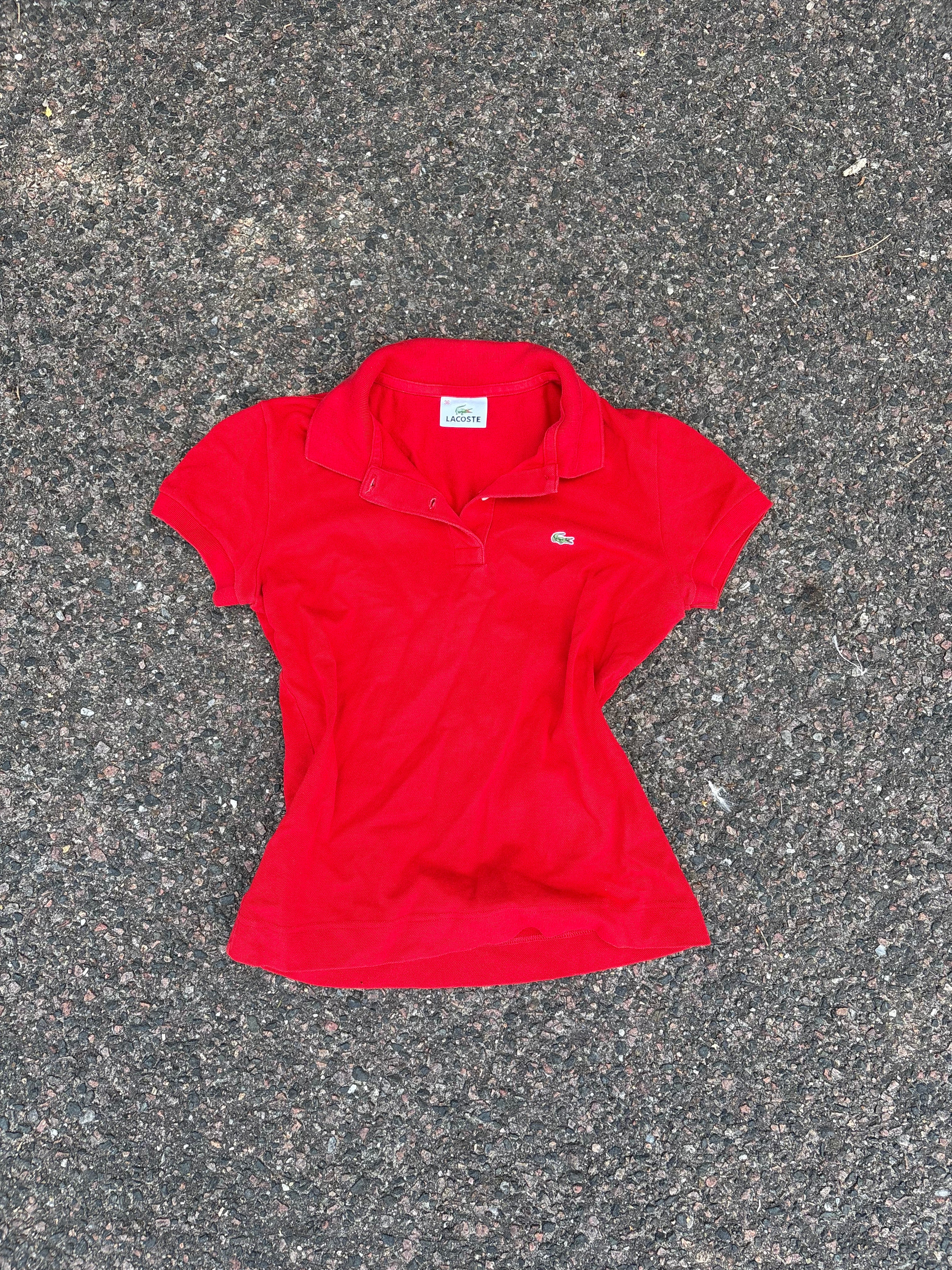 Vintage lacoste women’s size S red polo