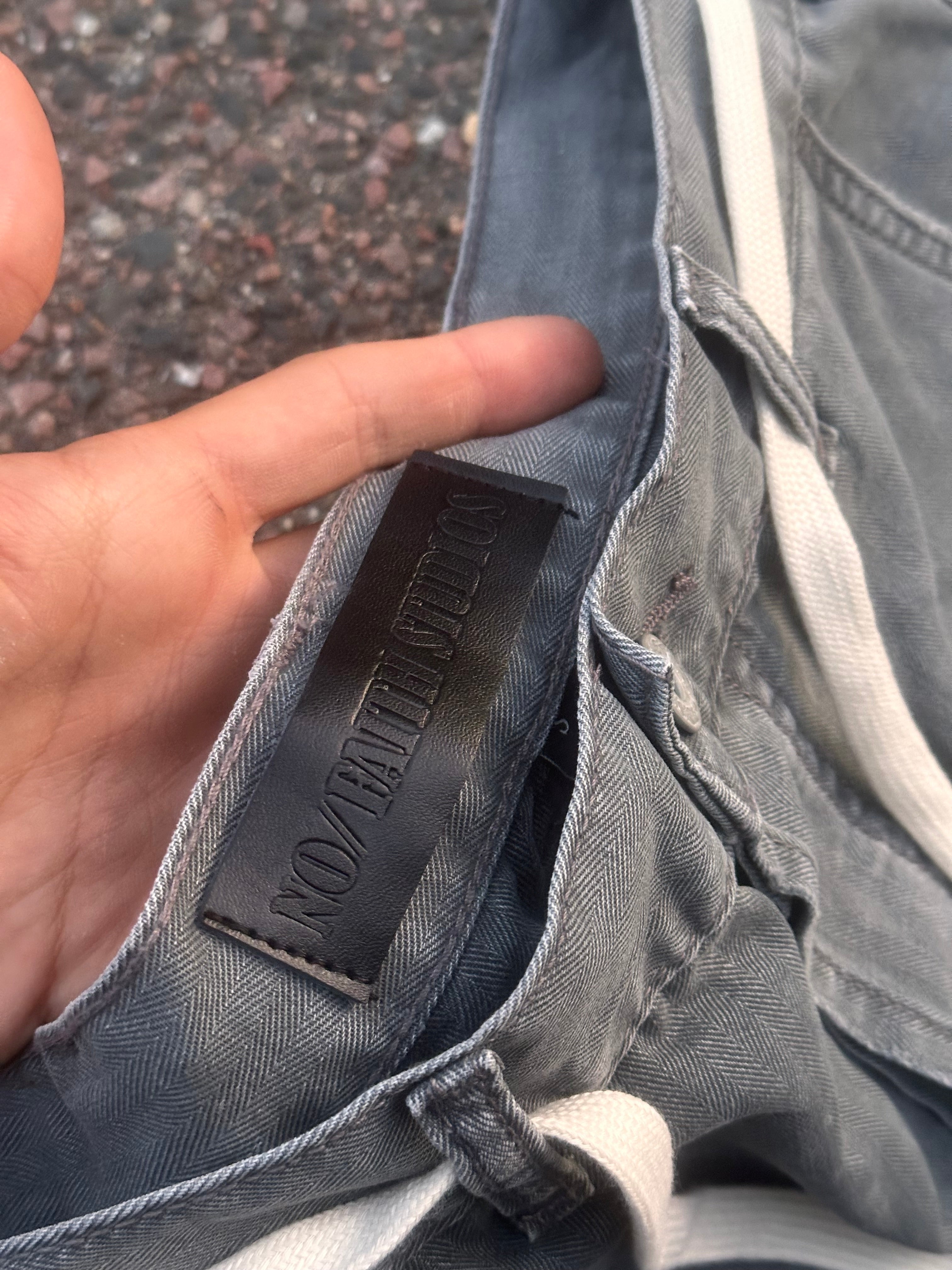 No faith studios gray cargo pants