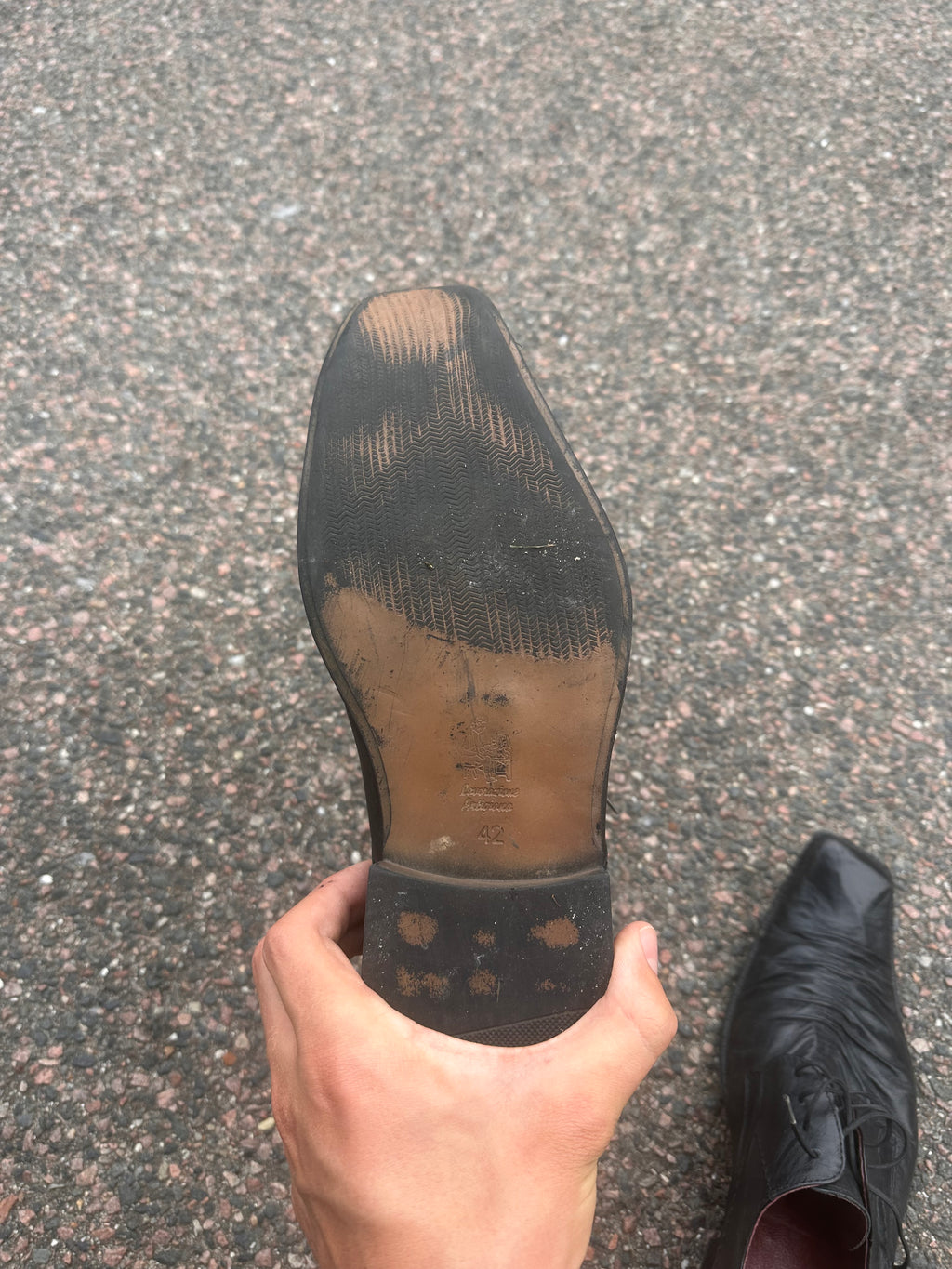 Lanetti Italian black leather shoes