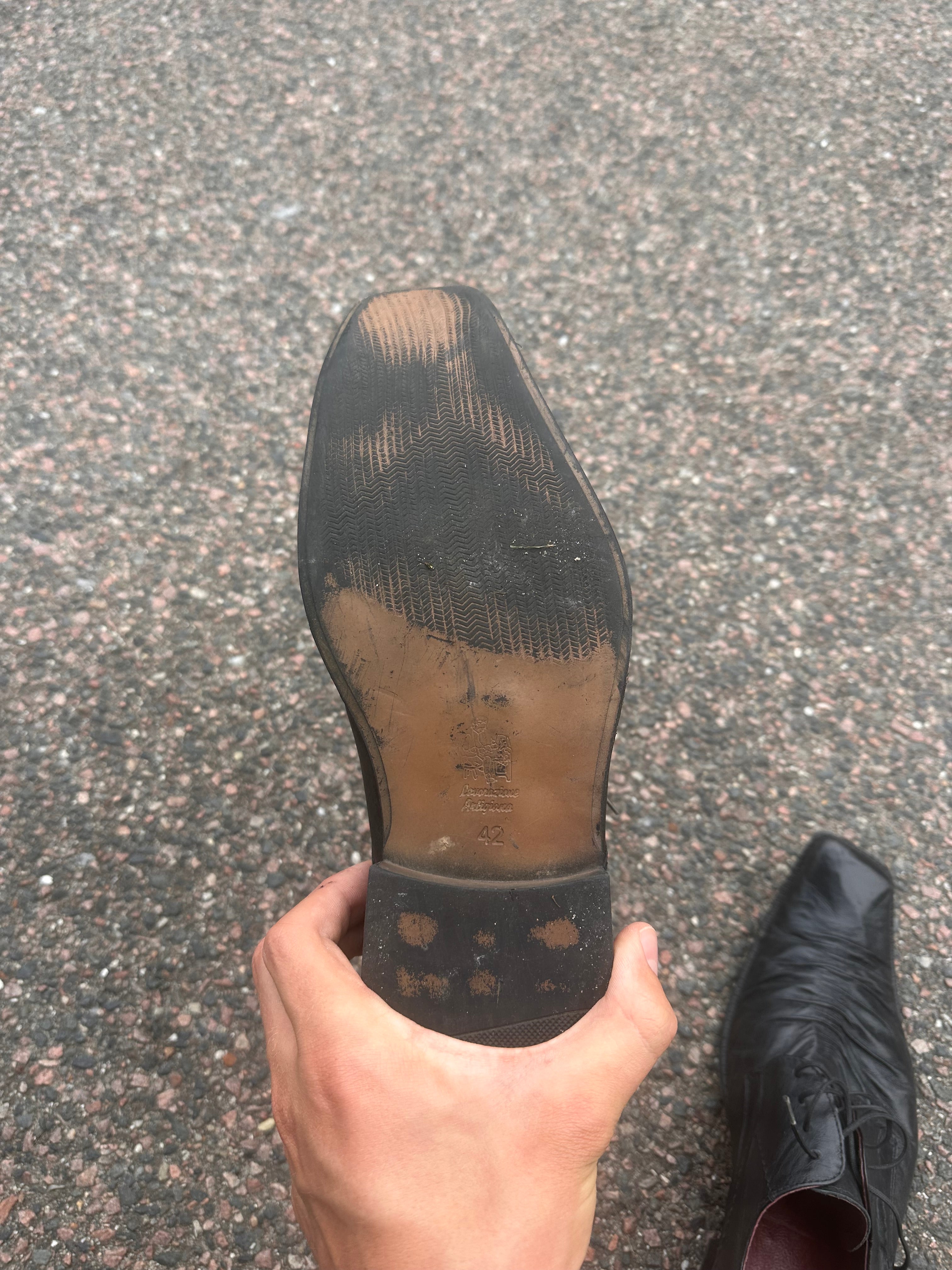 Lanetti Italian black leather shoes