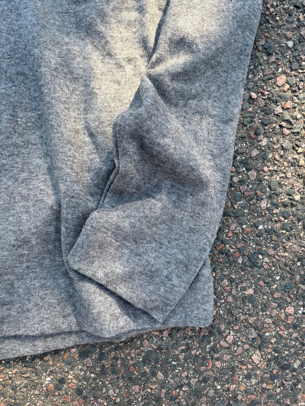 Acne studios gray polo long sleeve