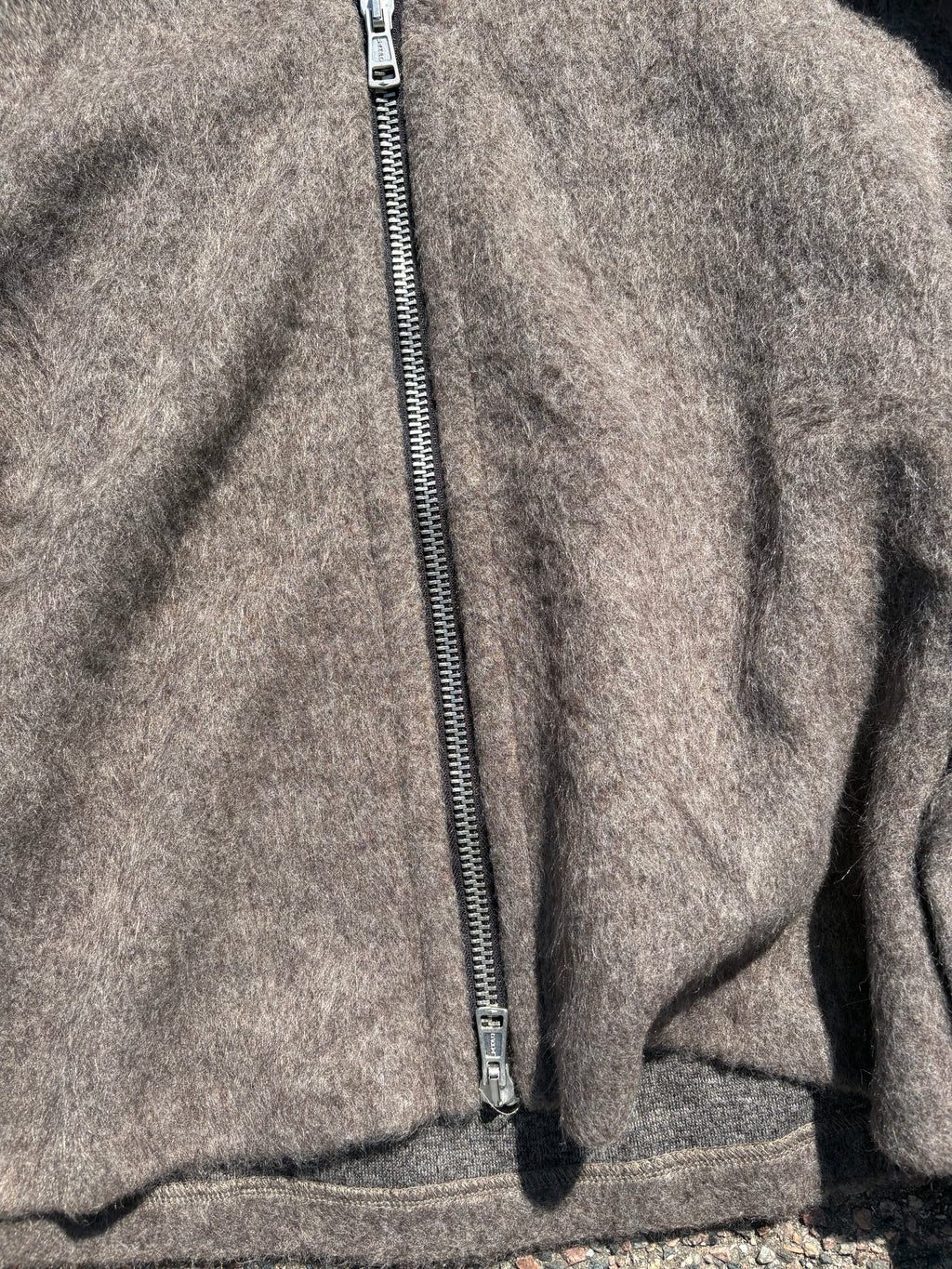 Our legacy fur full zip brown