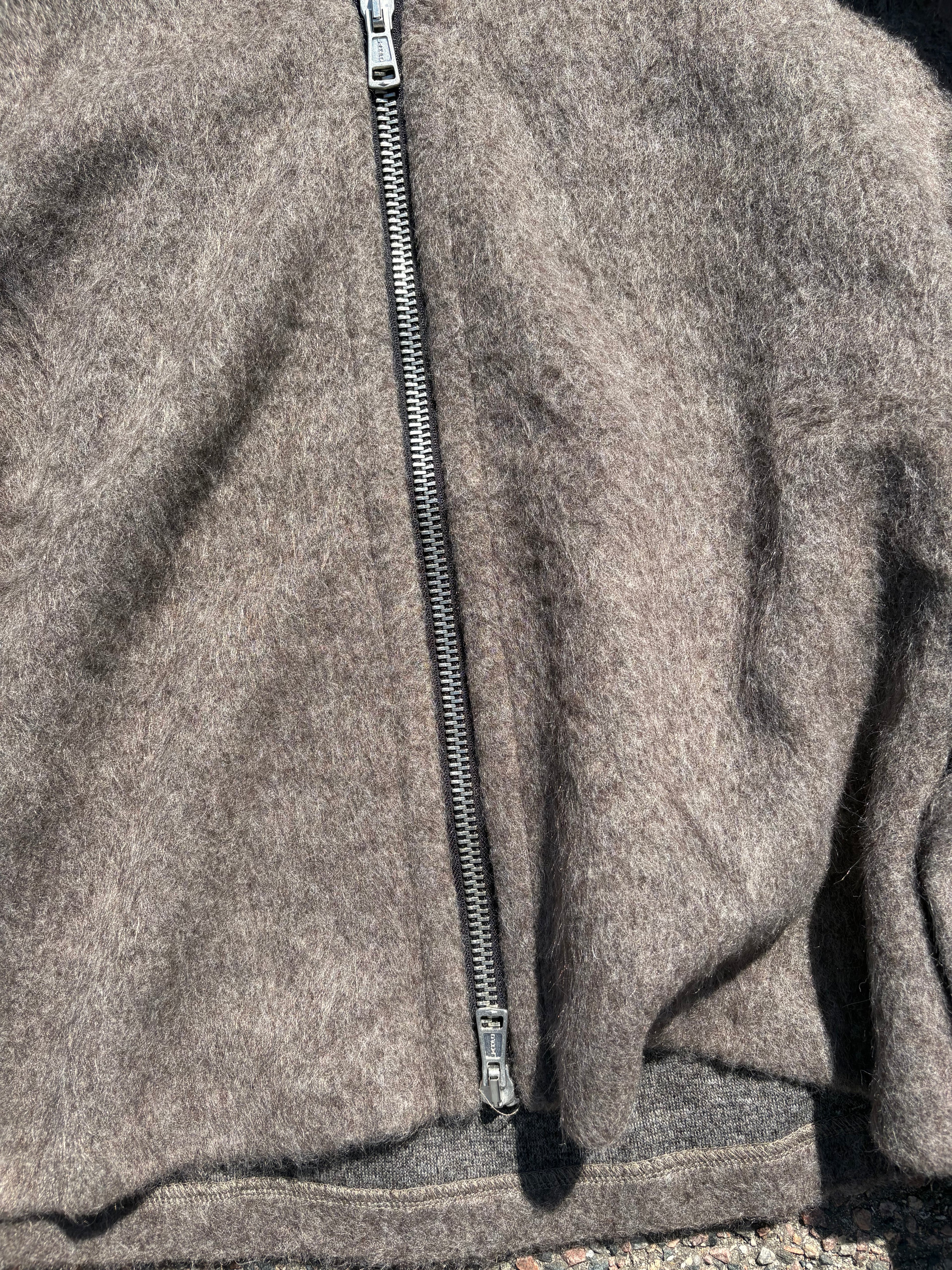 Our legacy fur full zip brown