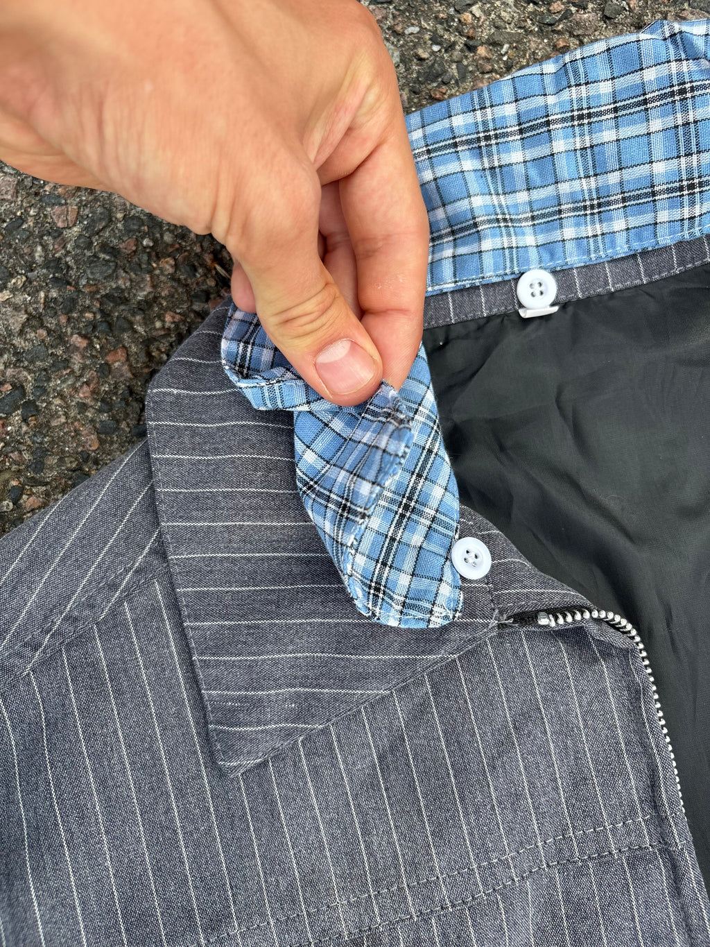 Double collar Harrington jacket