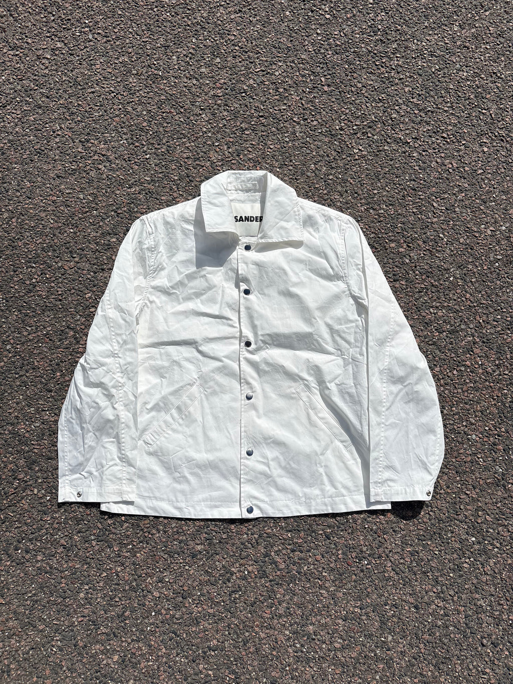 Jil Sander White rain coat