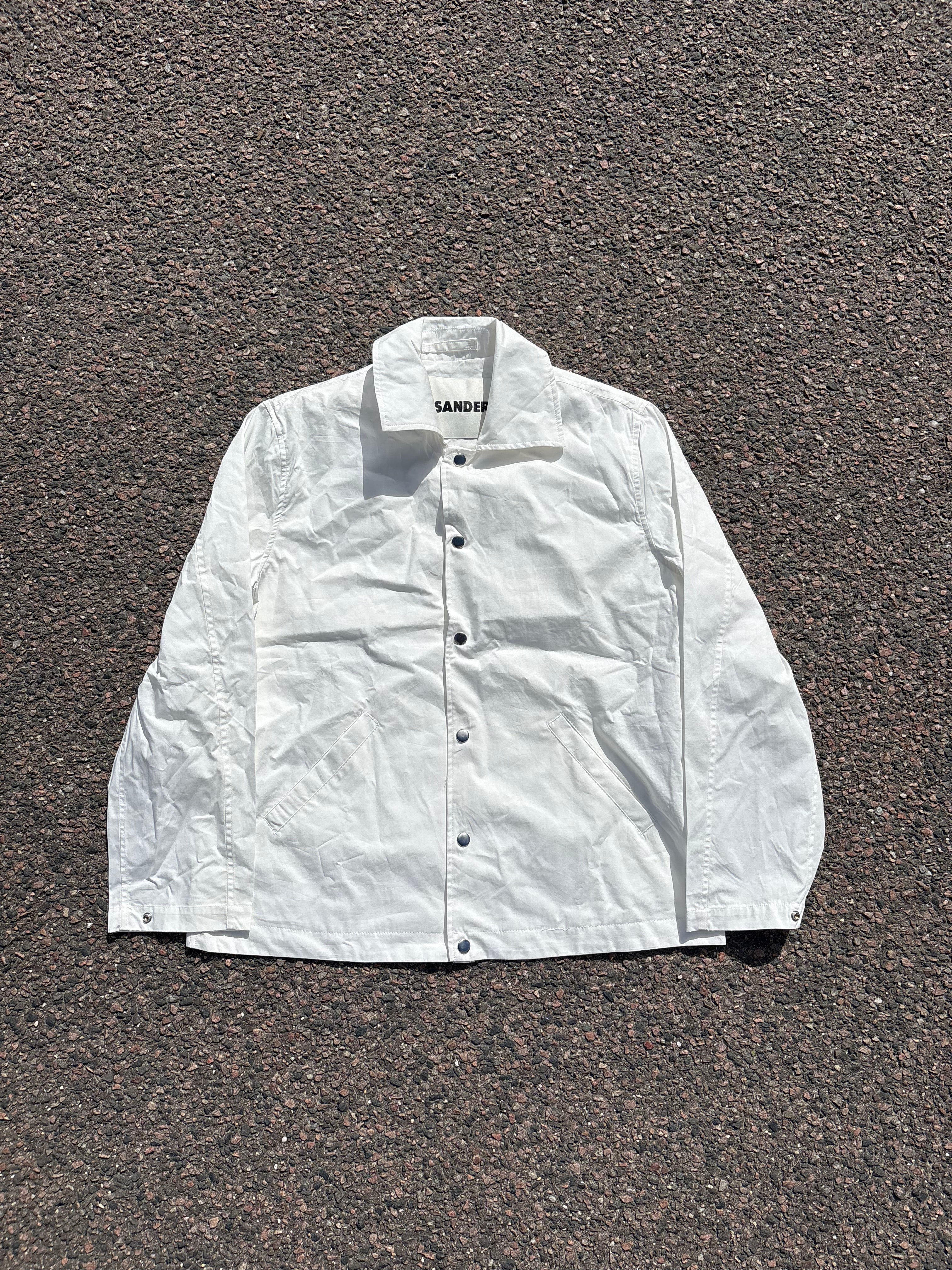 Jil Sander White rain coat
