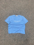 Vintage Yves Saint Laurent spellout t shirt baby blue