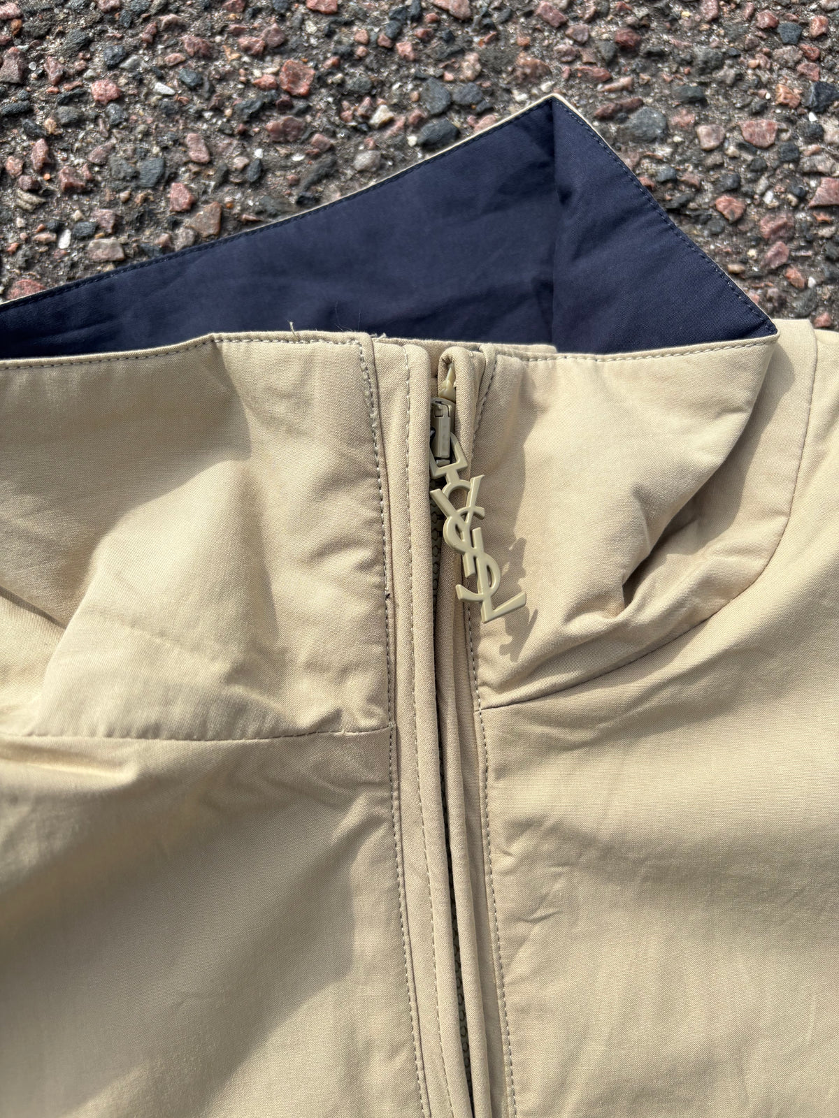 Saint Laurent track jacket beige