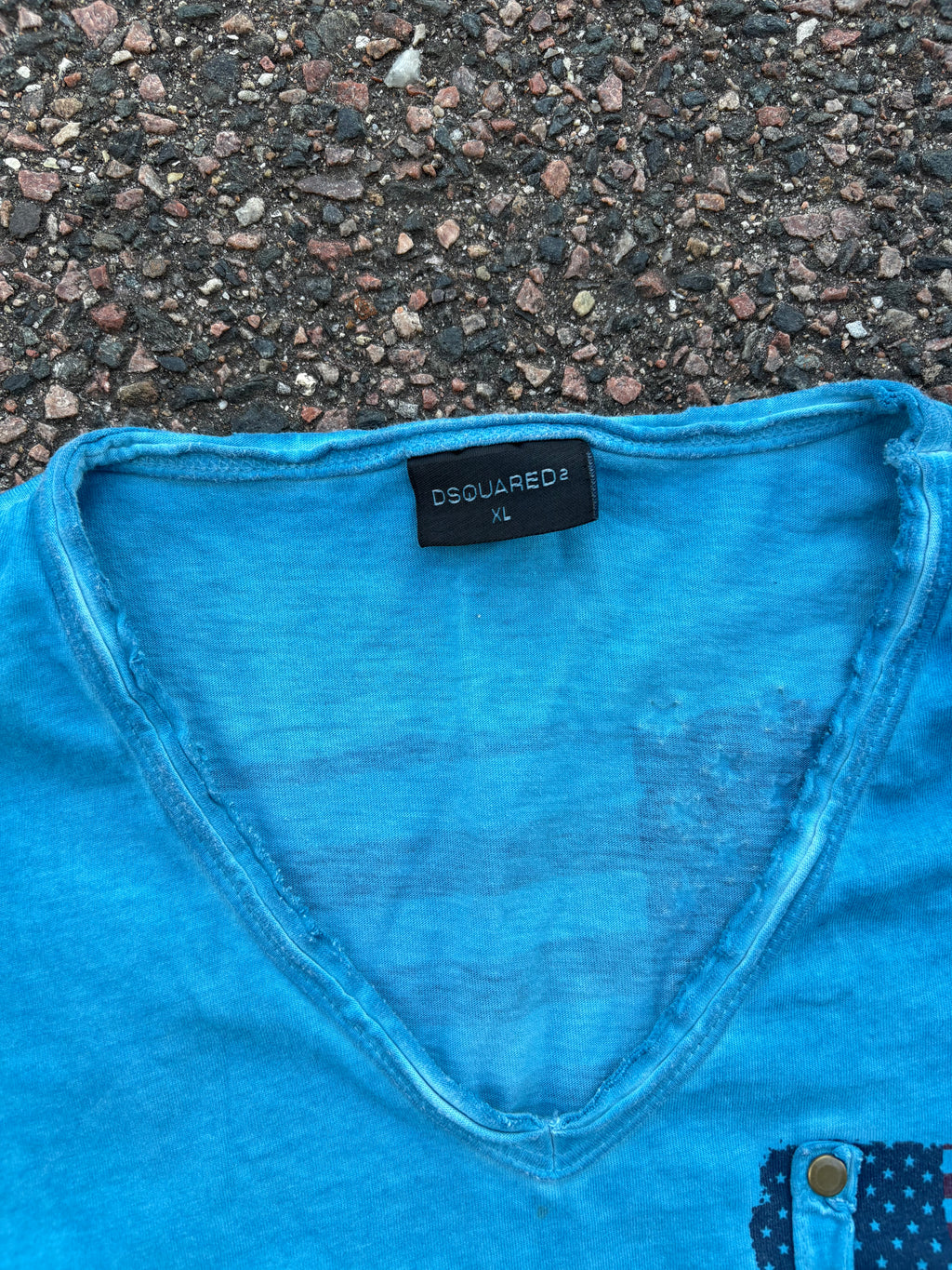 Dsquared vintage blue faded tee