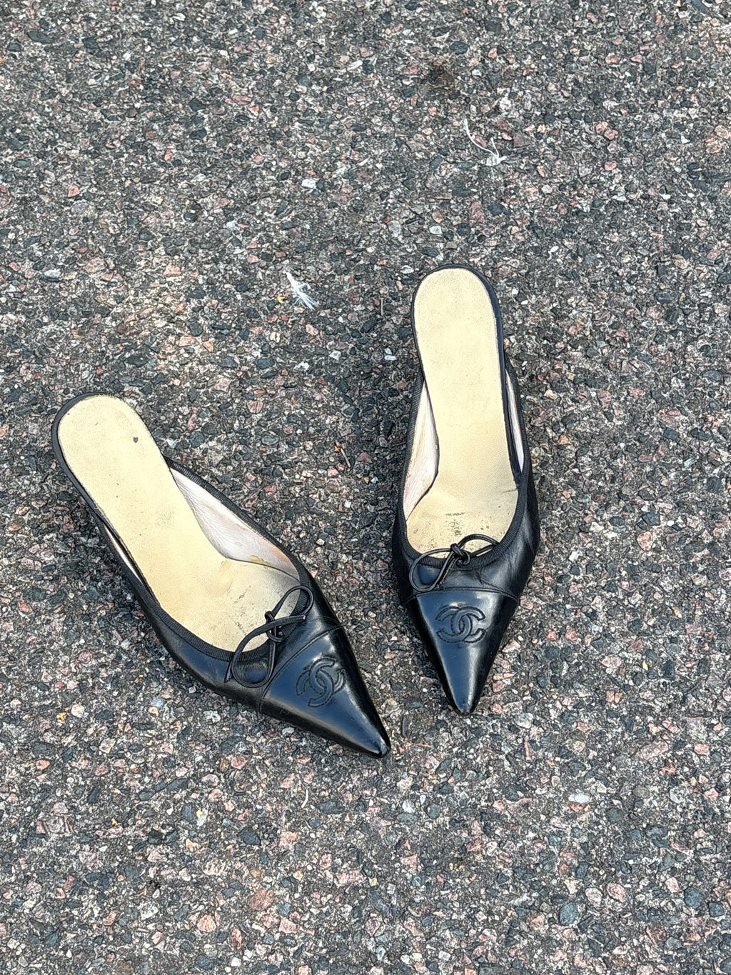 Chanel Slingback plumps black