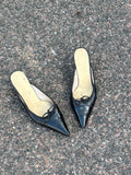 Chanel Slingback plumps black