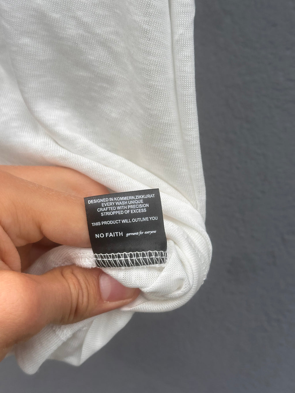 No faith studios paper thin tee