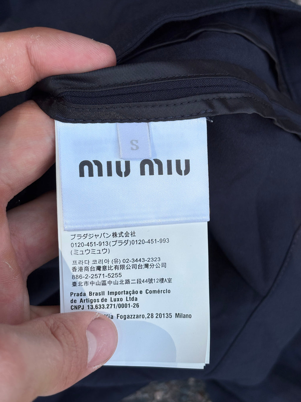 Miu Miu Harrington jacket navy