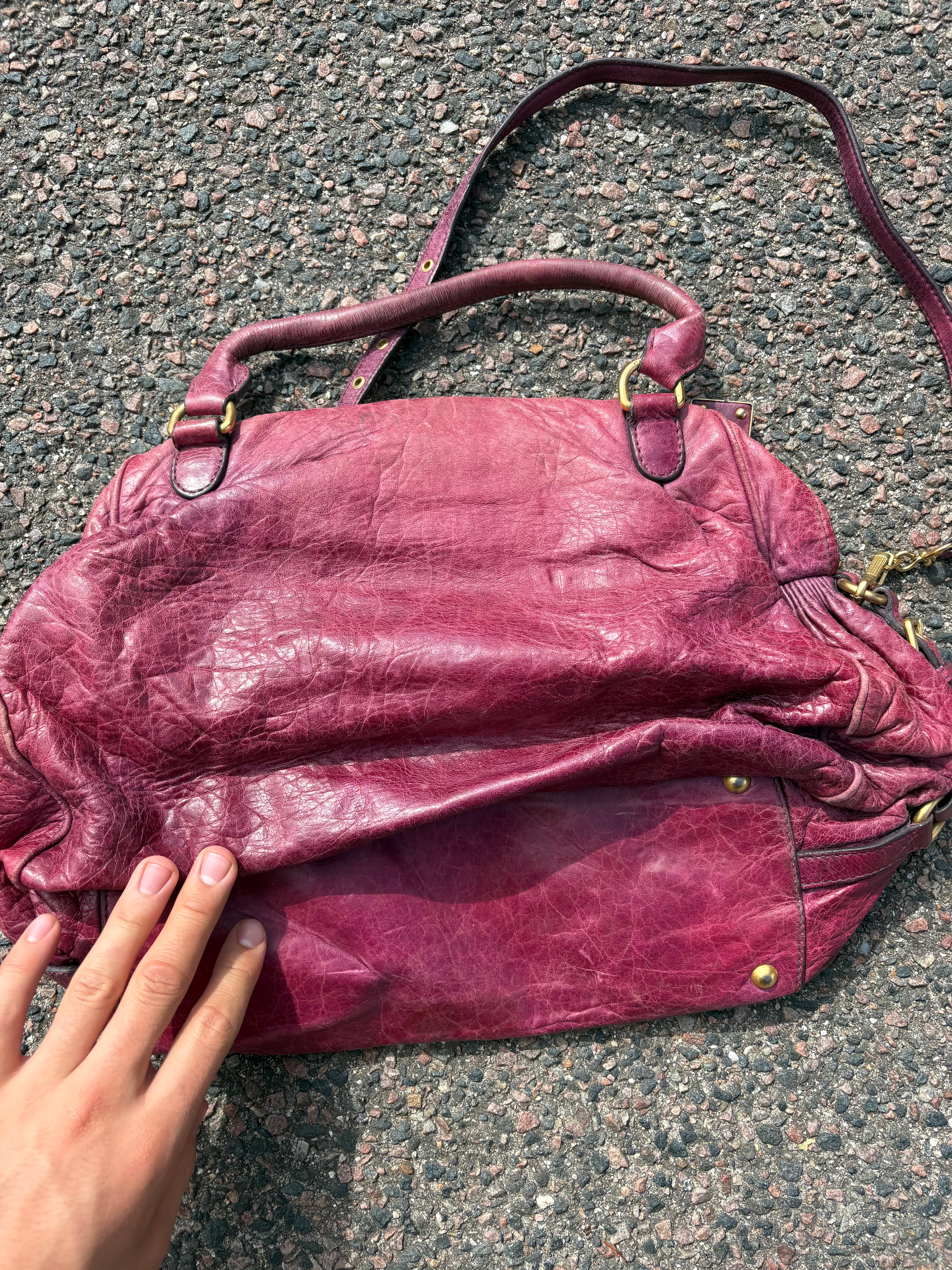 Vintage purple miu miu bag
