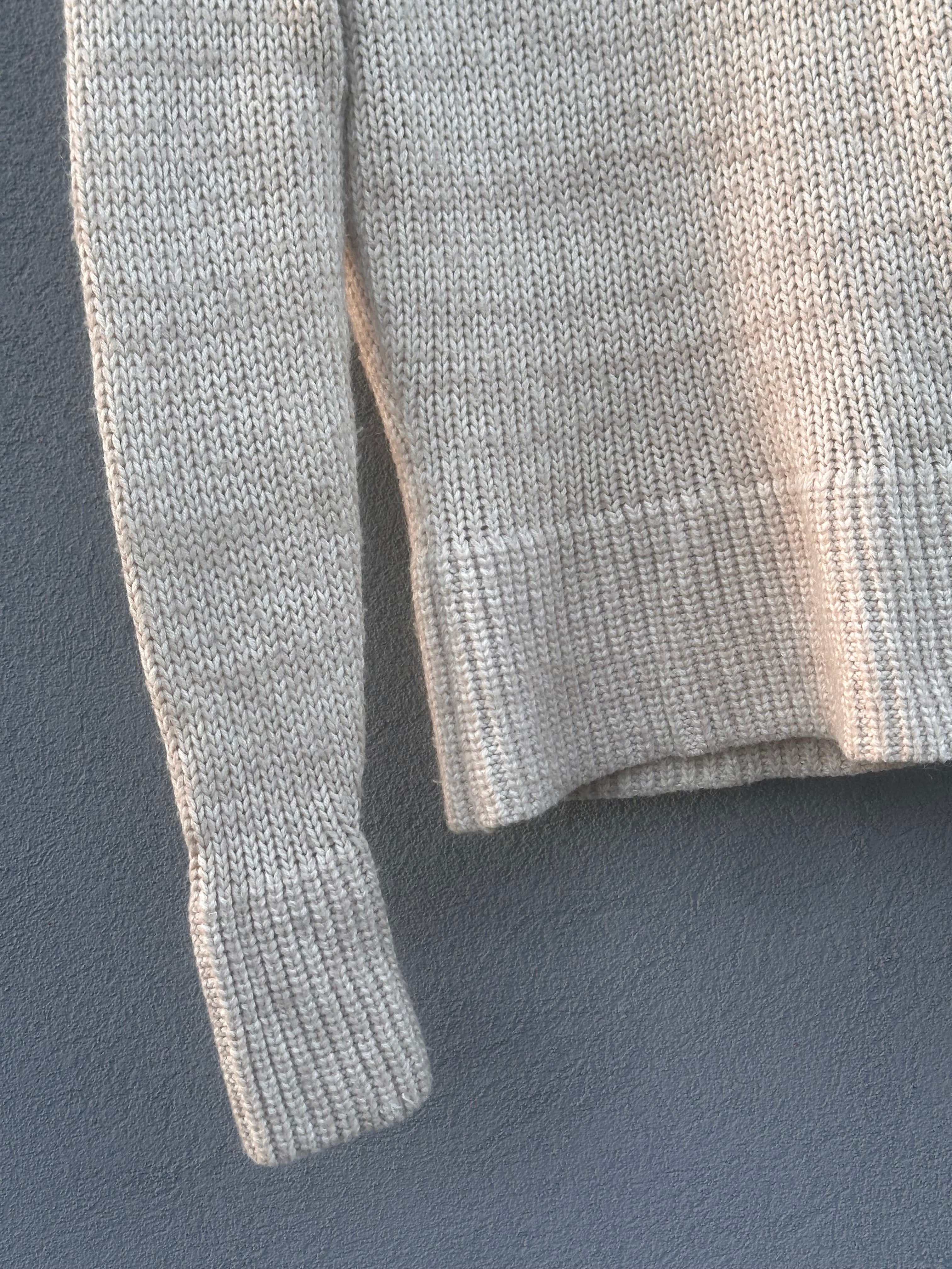 FW04 Prada beige sweater