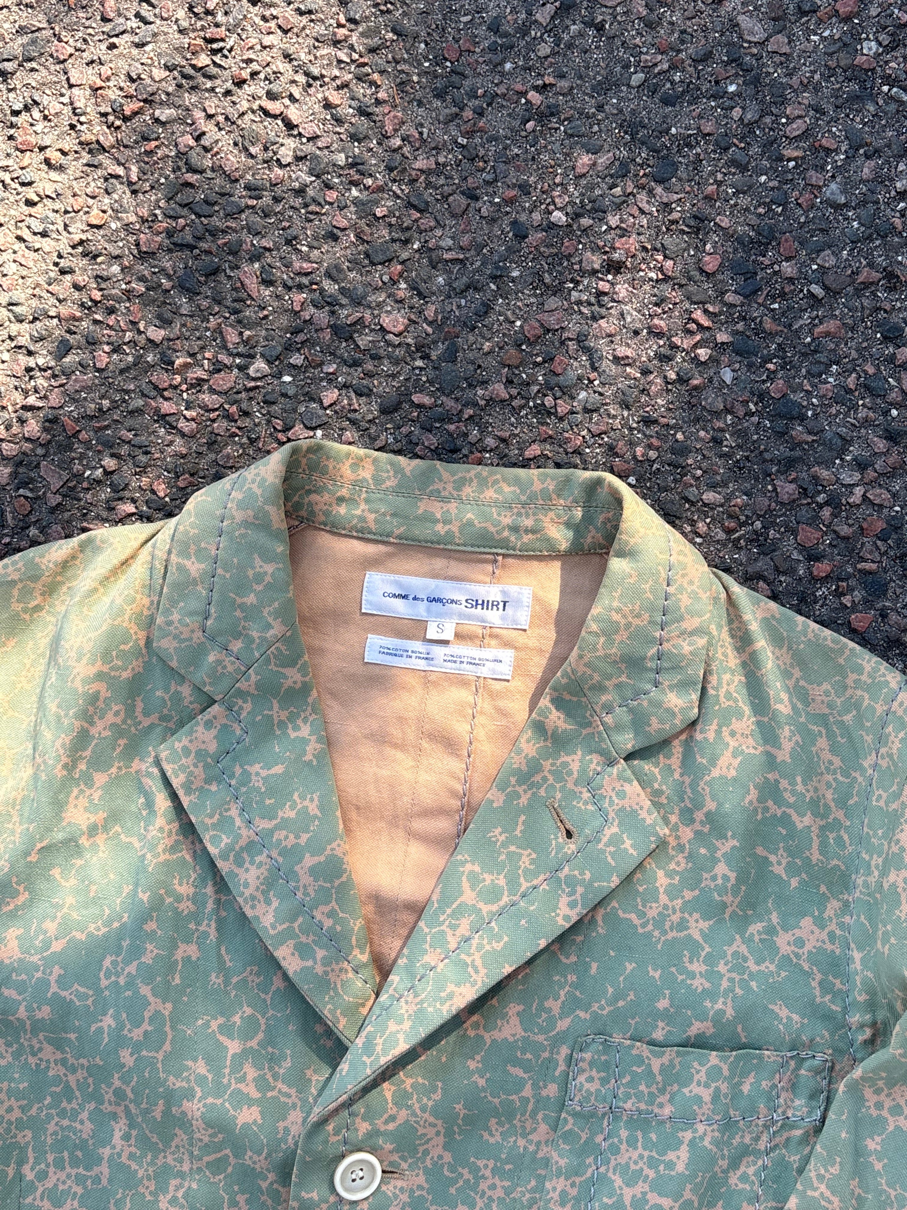 Comme des garcons hand sewn Couture blazer green