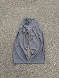 4 button Dolce & Gabbana wide fit gray striped suit pants