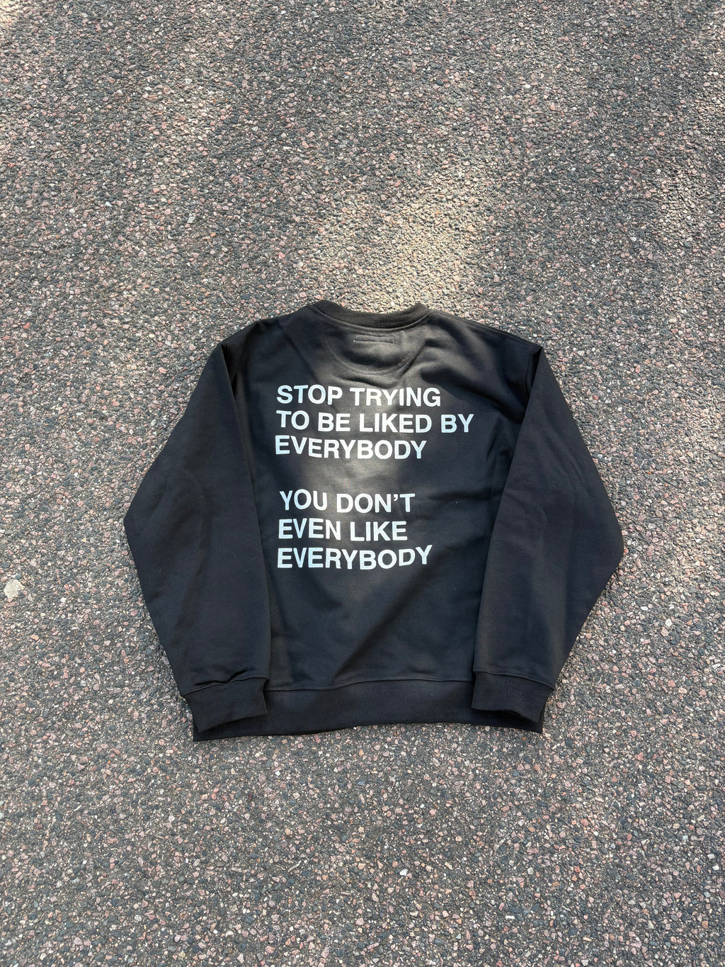 Junya watanabe 2004 poem sweatshirt Black