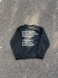 Junya watanabe 2004 poem sweatshirt Black