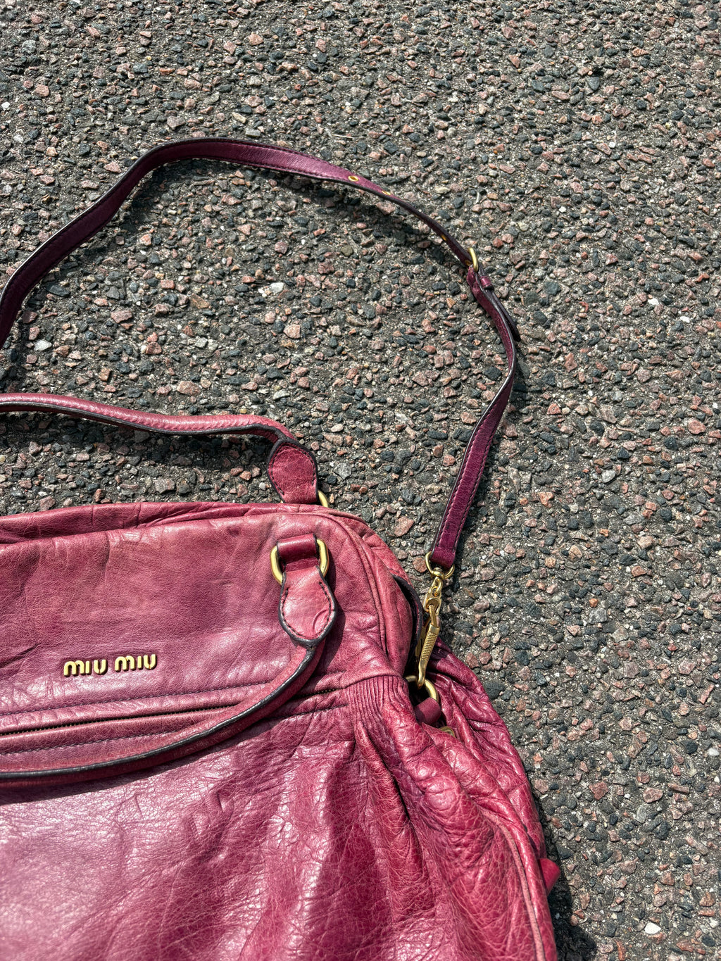 Vintage purple miu miu bag